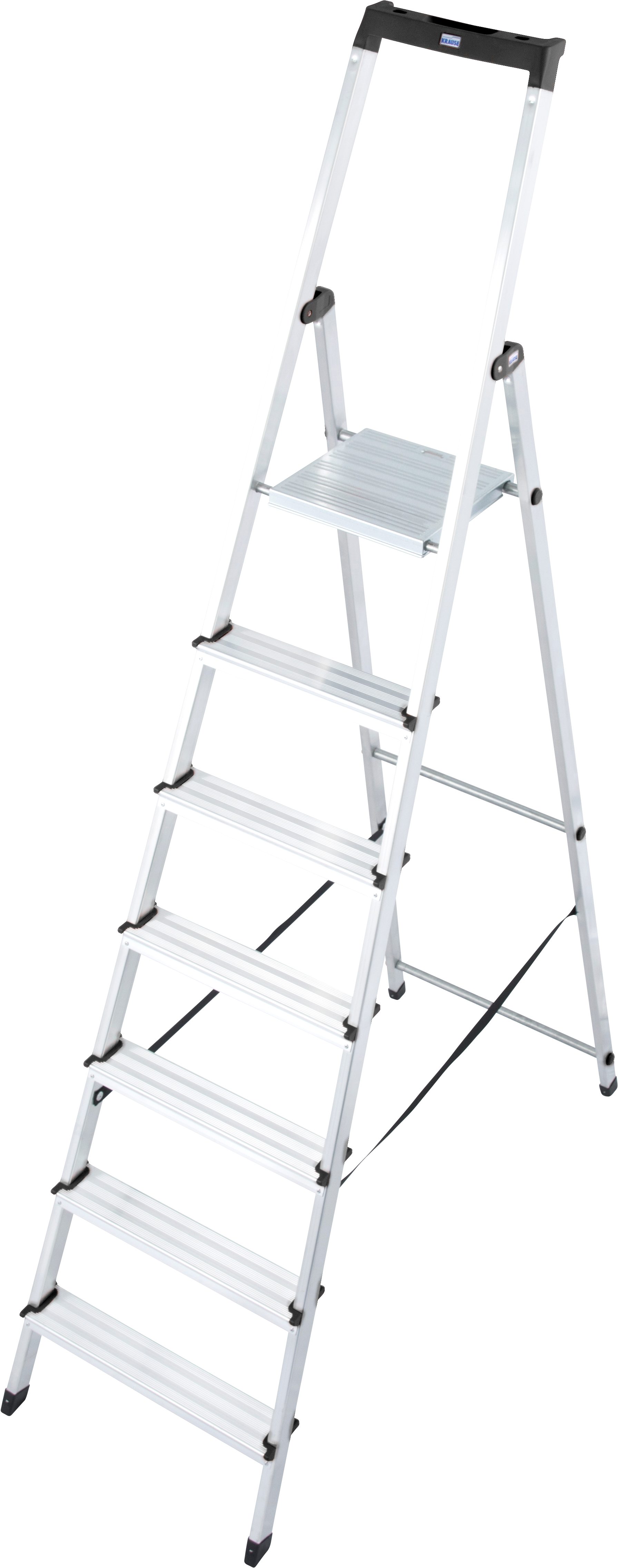 KRAUSE Stehleiter Solidy, Aluminium, 1x7 Stufen, Arbeitshöhe ca. 348 cm