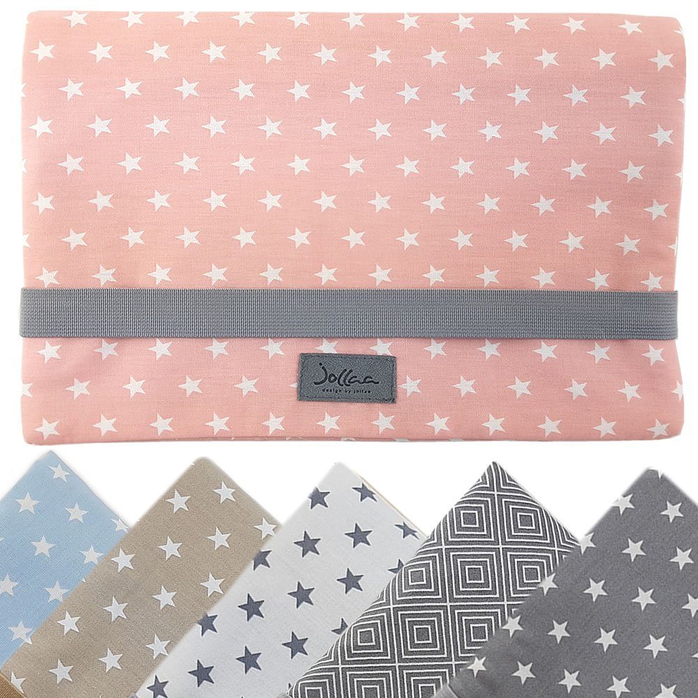 JOLLAA Windeltasche Sterne, kleine Wickeltasche für Windeln & Feuchttücher, Wickelmäppchen