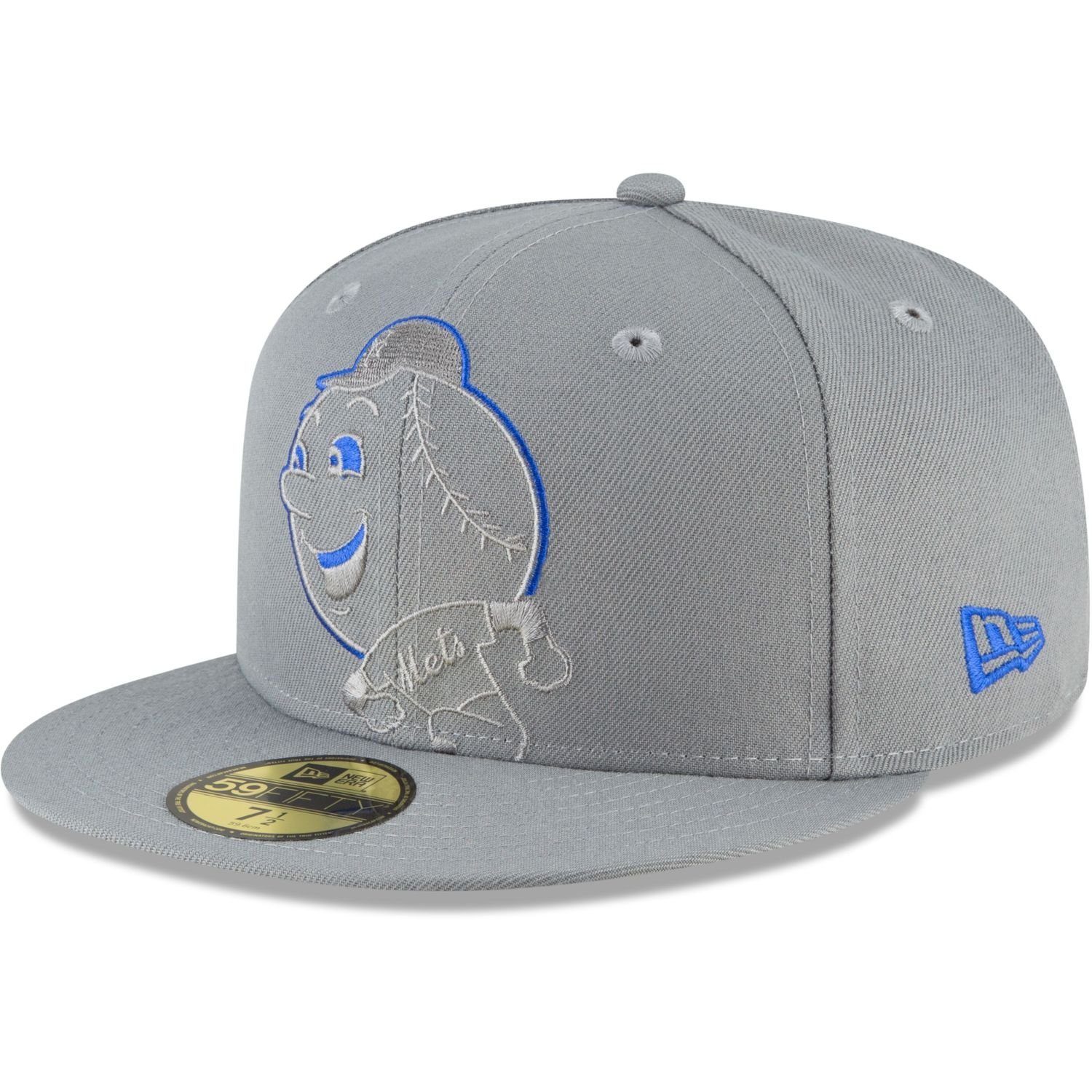 New Era Fitted Cap 59Fifty STORM GREY MLB Cooperstown Team New York Mets