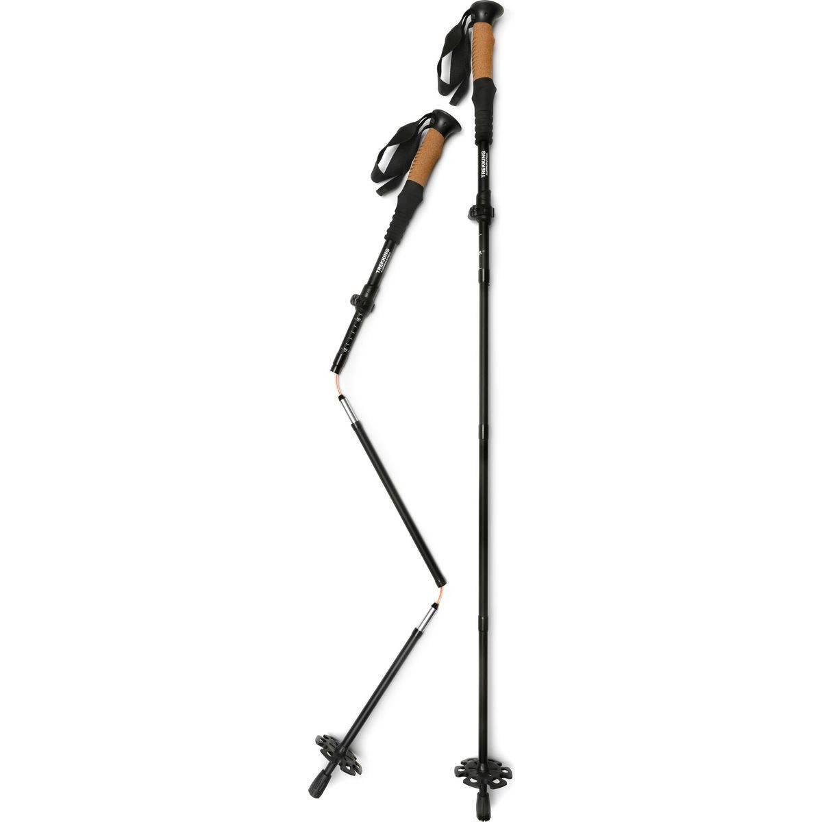 Silva Trekking-Stöcke Trekking Aluminum Z-fold, Leichte, faltbare Trekkingstöcke mit verstellbarer Länge und