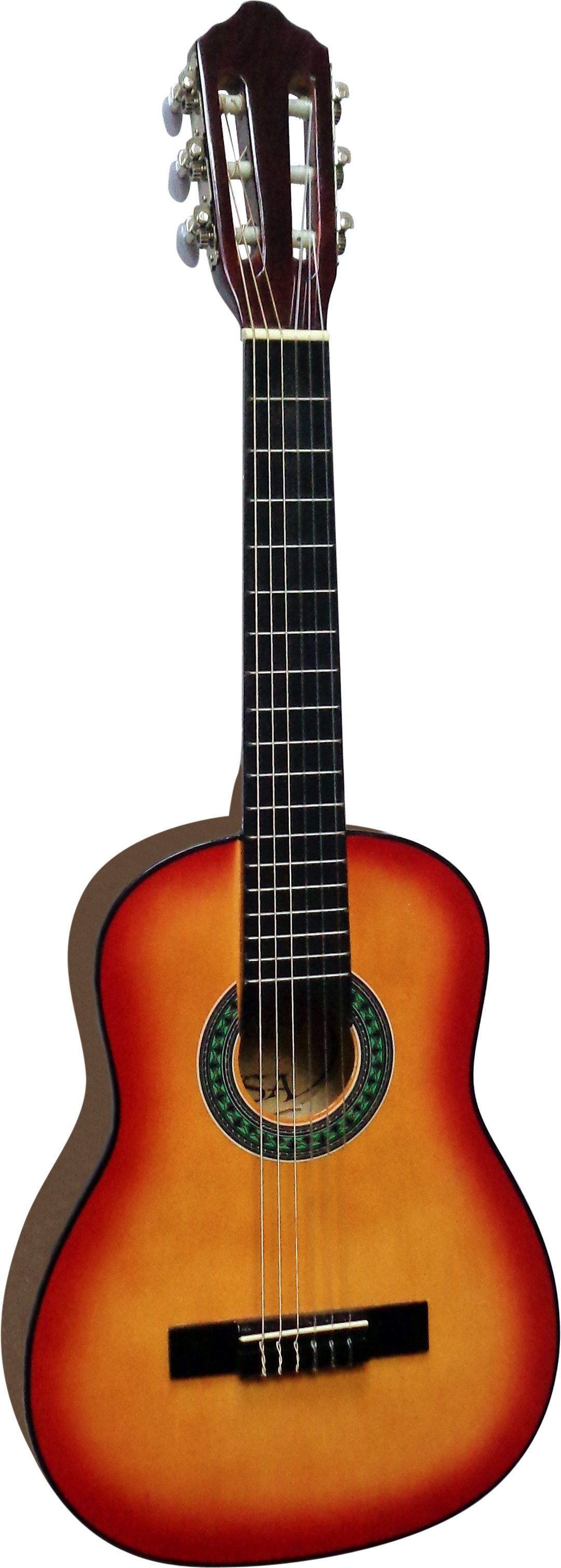MSA Konzertgitarre 1/4 Kindergitarre Set Tasche Band Saiten 3xPlektron, Gitarre aus Lindenholz Nylonsaiten