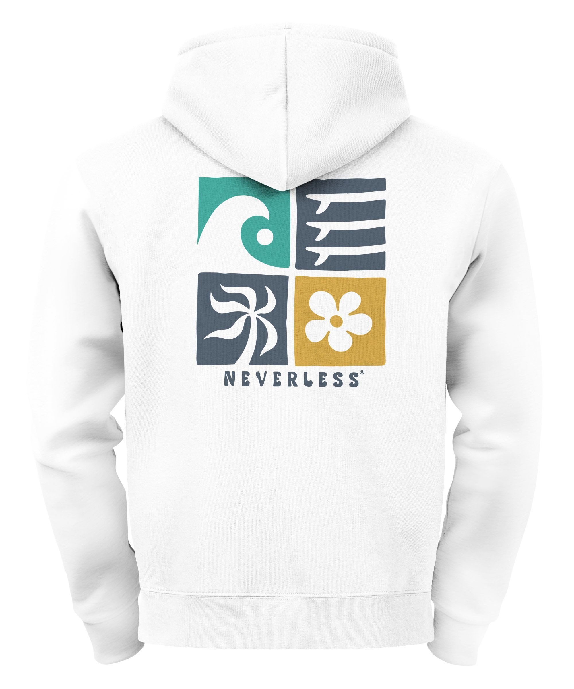 Neverless Hoodie Hoodie Backprint Herren Surfer günstig online kaufen