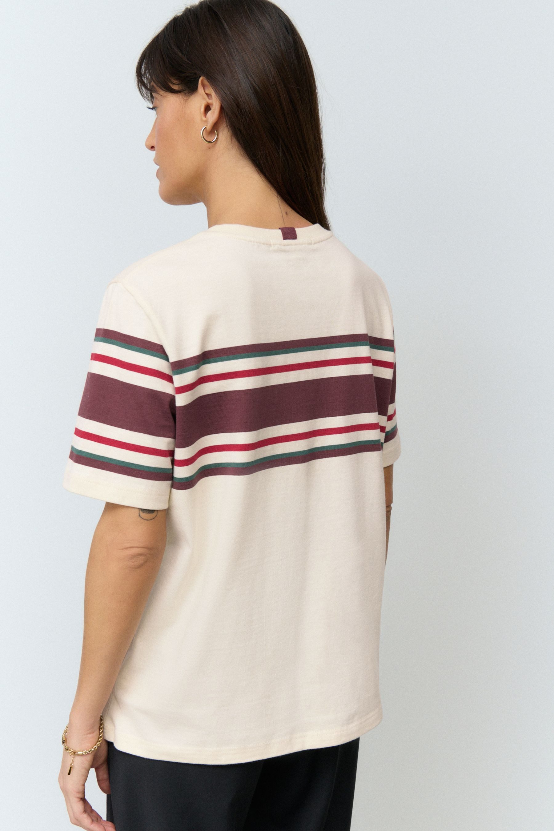 Next T-Shirt Schweres T-Shirt mit Provence-Grafik günstig online kaufen