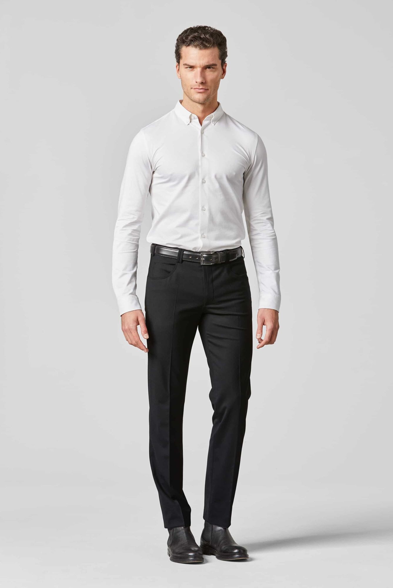MEYER Chinos Diego mit Stretch-Dehnbund