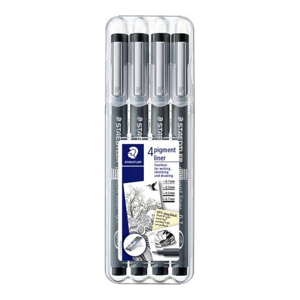 STAEDTLER Fineliner pigment liner 4er Set 308 WP4