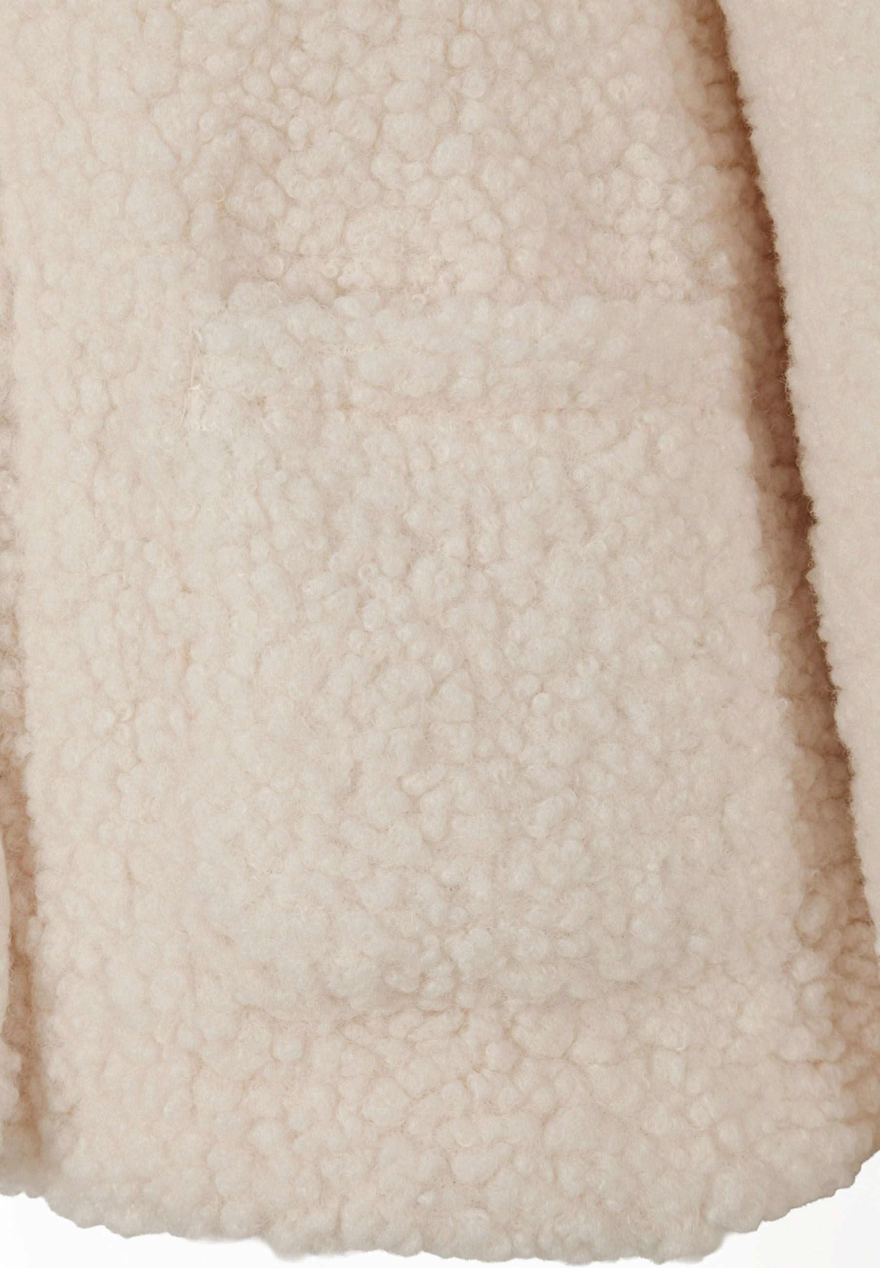MINOTI Kapuzenplüschjacke für Mädchen verdeckte Druckknopfleiste – Bild 5 von 5