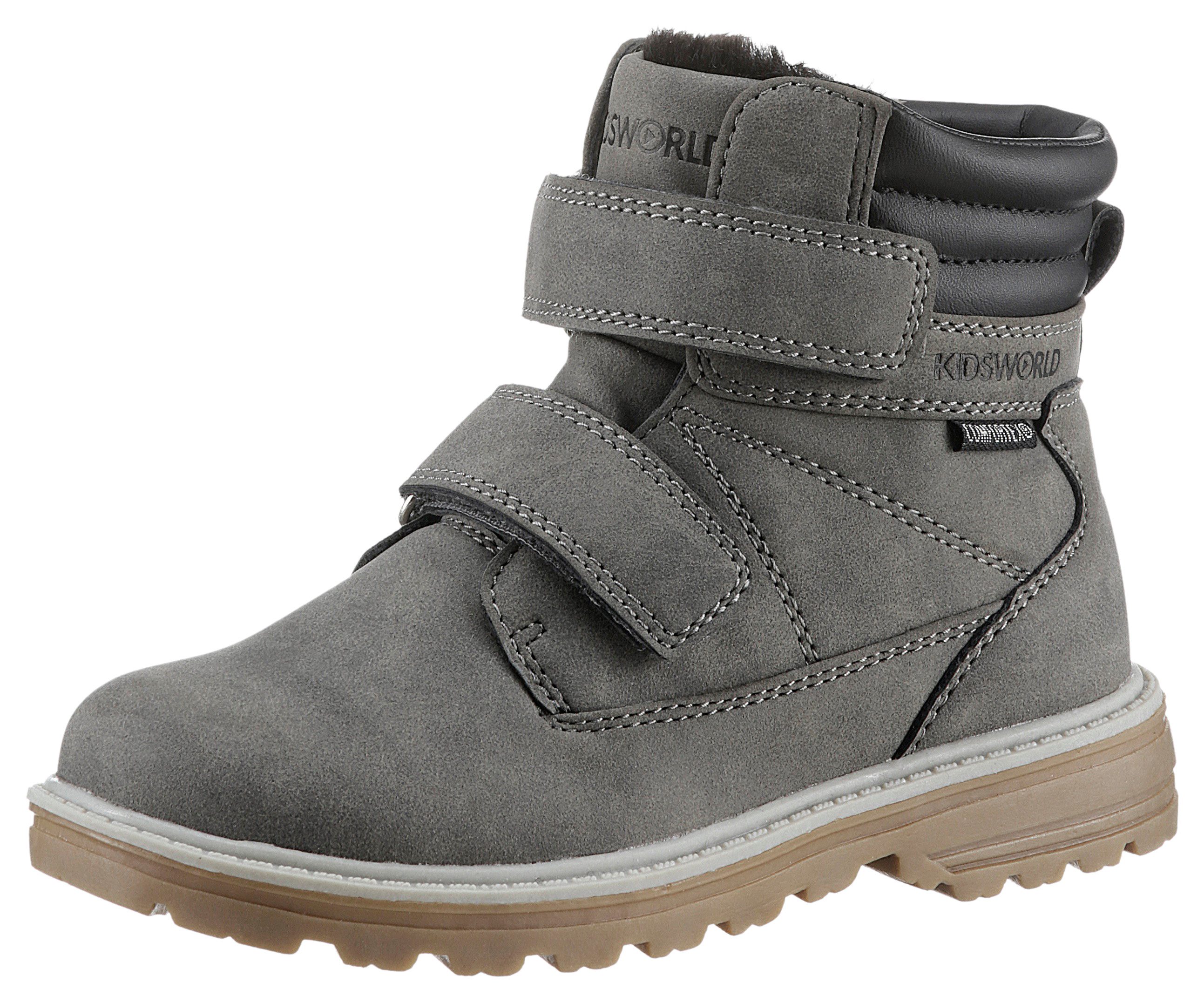 KIDSWORLD Corner V Winterboots Klettstiefel, Winterstiefel mit wasserabweisender TEX-Ausstattung
