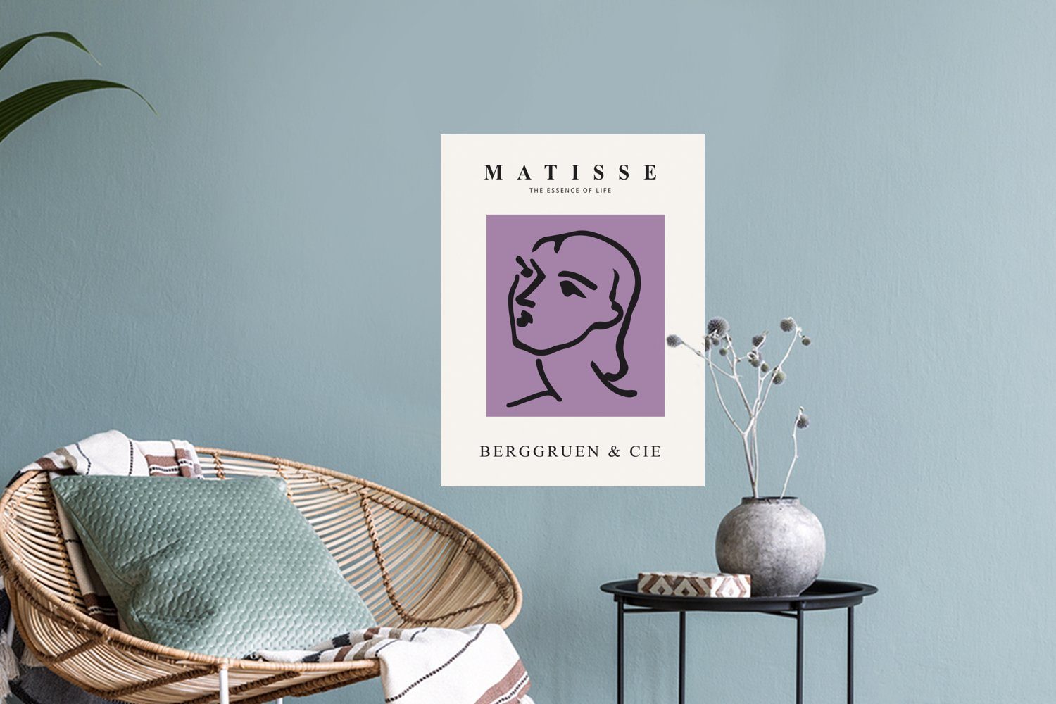 MuchoWow Wandsticker Matisse - Meister Frau St), - Wandtattoo, Abstrakt (1 Selbstklebend, Wandaufkleber, Wohnzimmer, Alte Schlafzimmer 