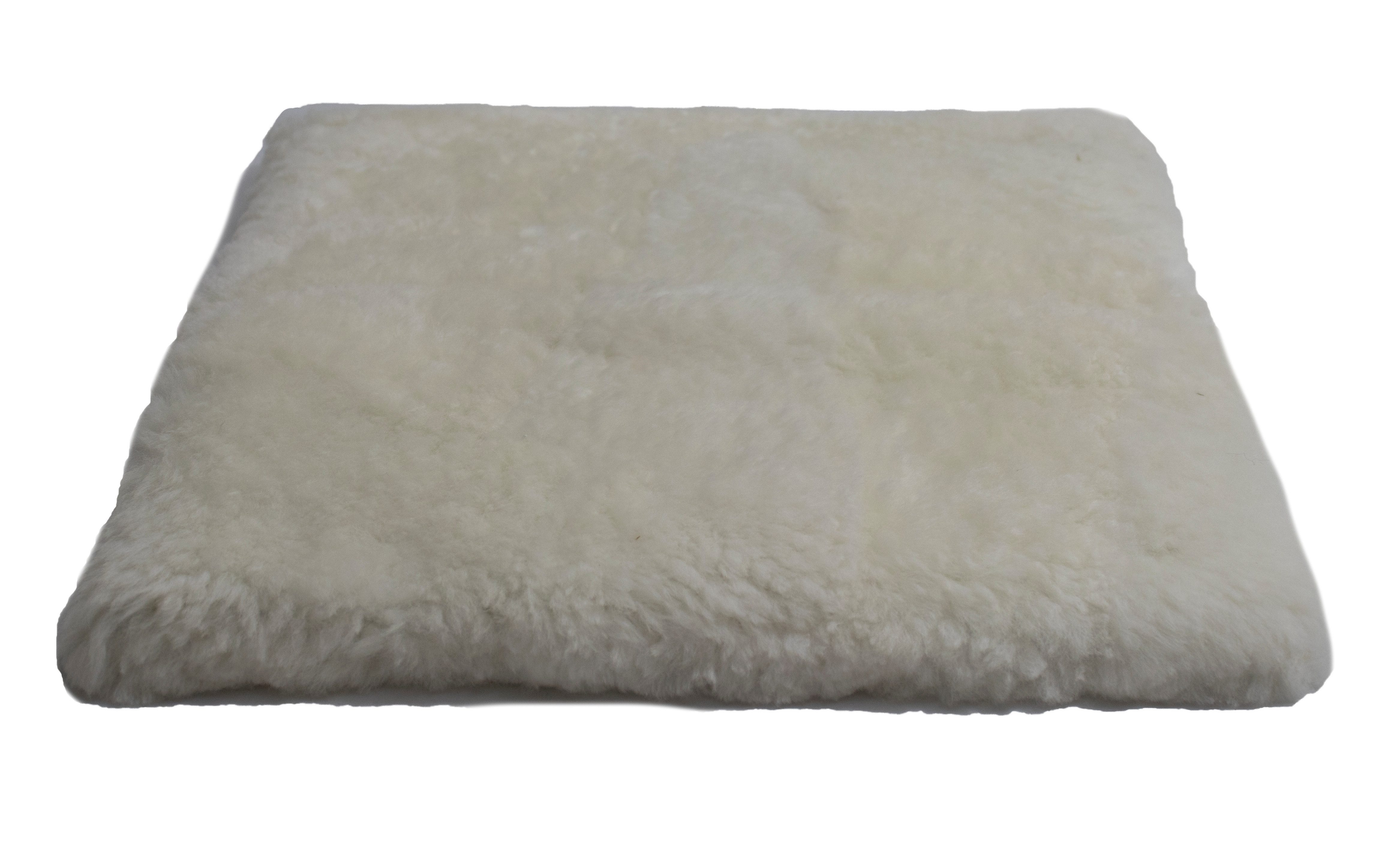 Reissner Lammfelle Sitzkissen Echtes Merino Lammfell mit Schaumstoffeinlage