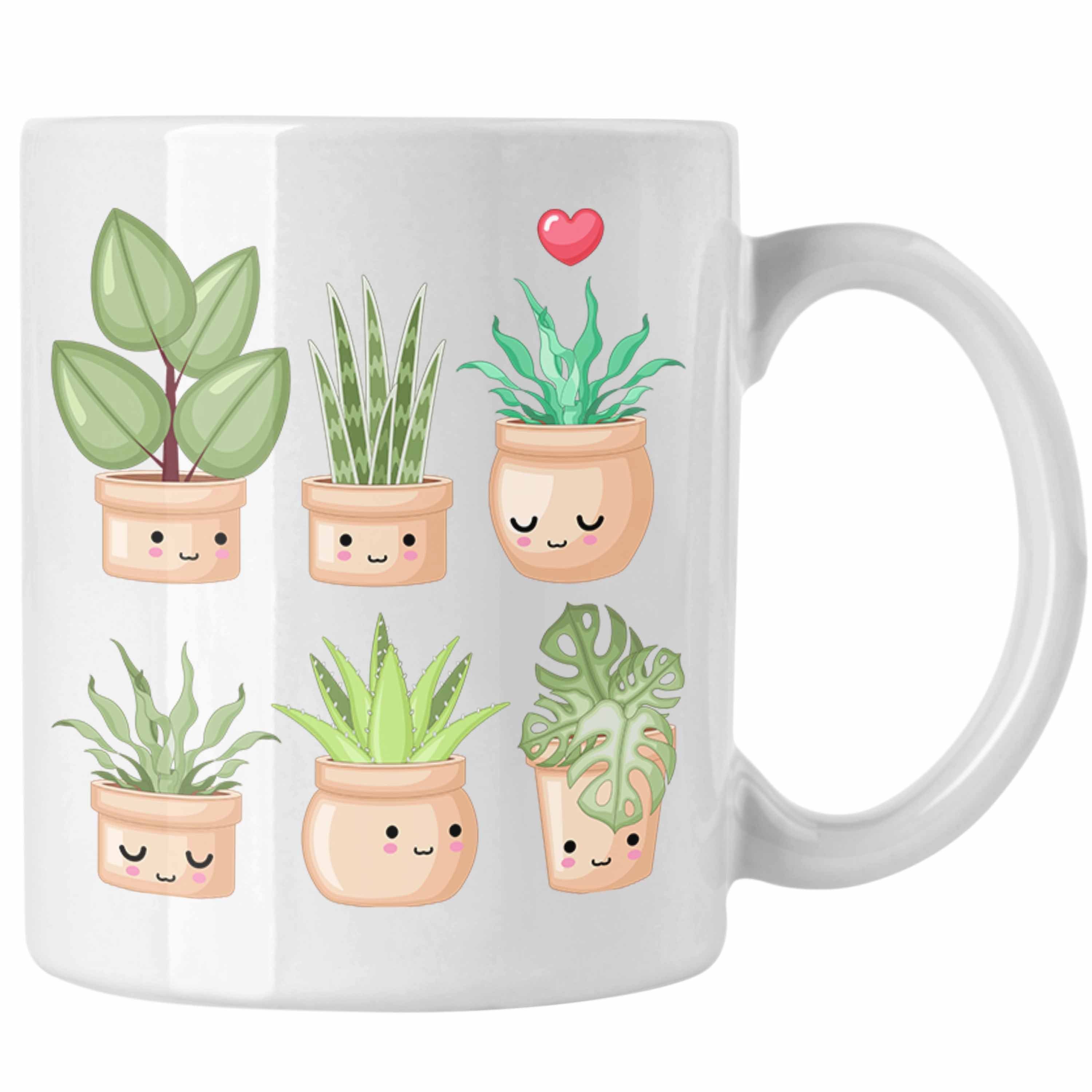 Trendation Tasse Pflanzenliebe Tasse Geschenk für Pflanzenliebhaber Pflanzen Grafik