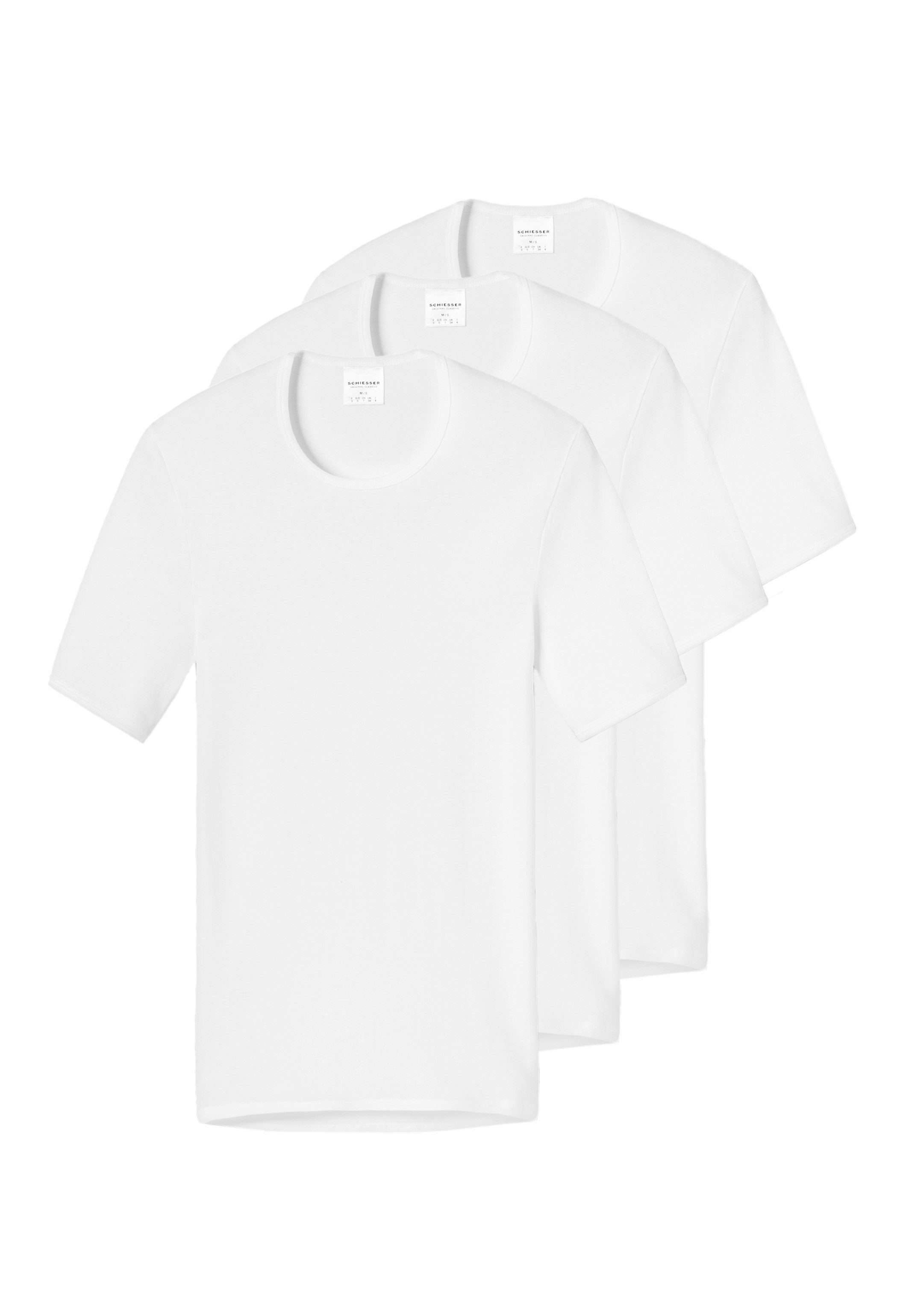 Unterhemd 3er Pack Original Classics Feinripp