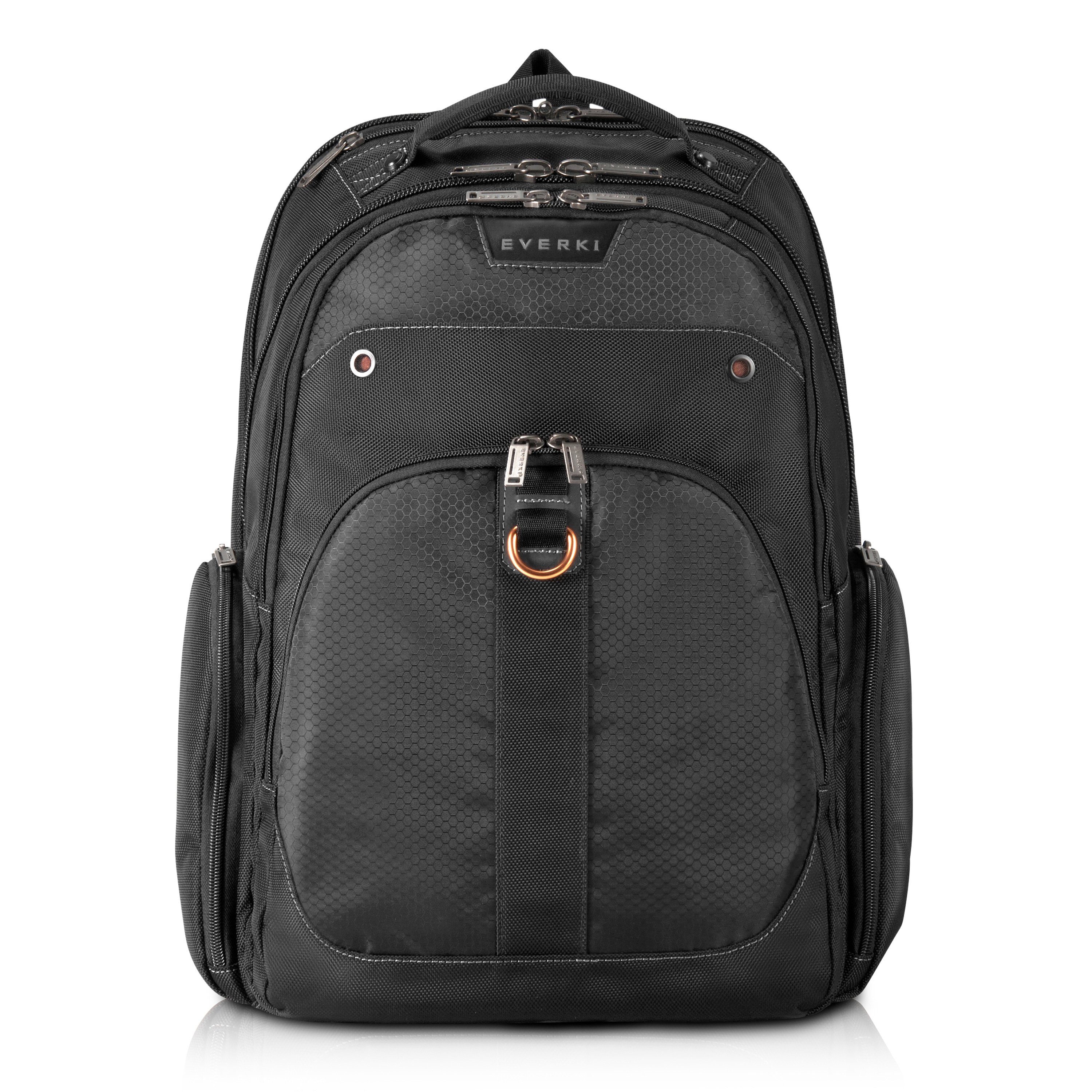 Everki Laptoprucksack Atlas EKP121 Notebook Rucksack (32 l, Tablet-Fach), 5-Punkt Schultergurt-System / viele Fächer und Features / Schwarz