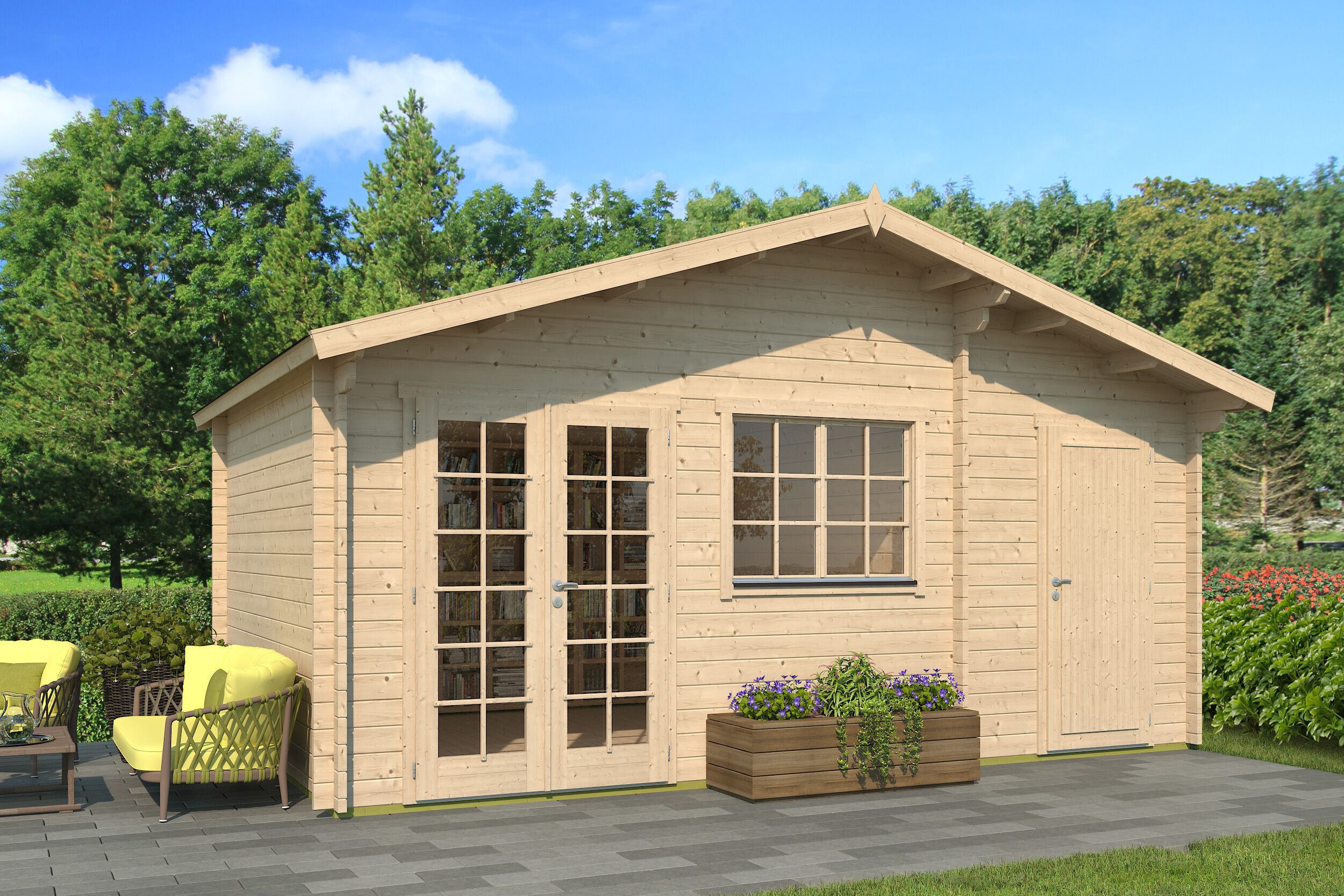 Fjordholz Gartenhaus Rolf 44 D