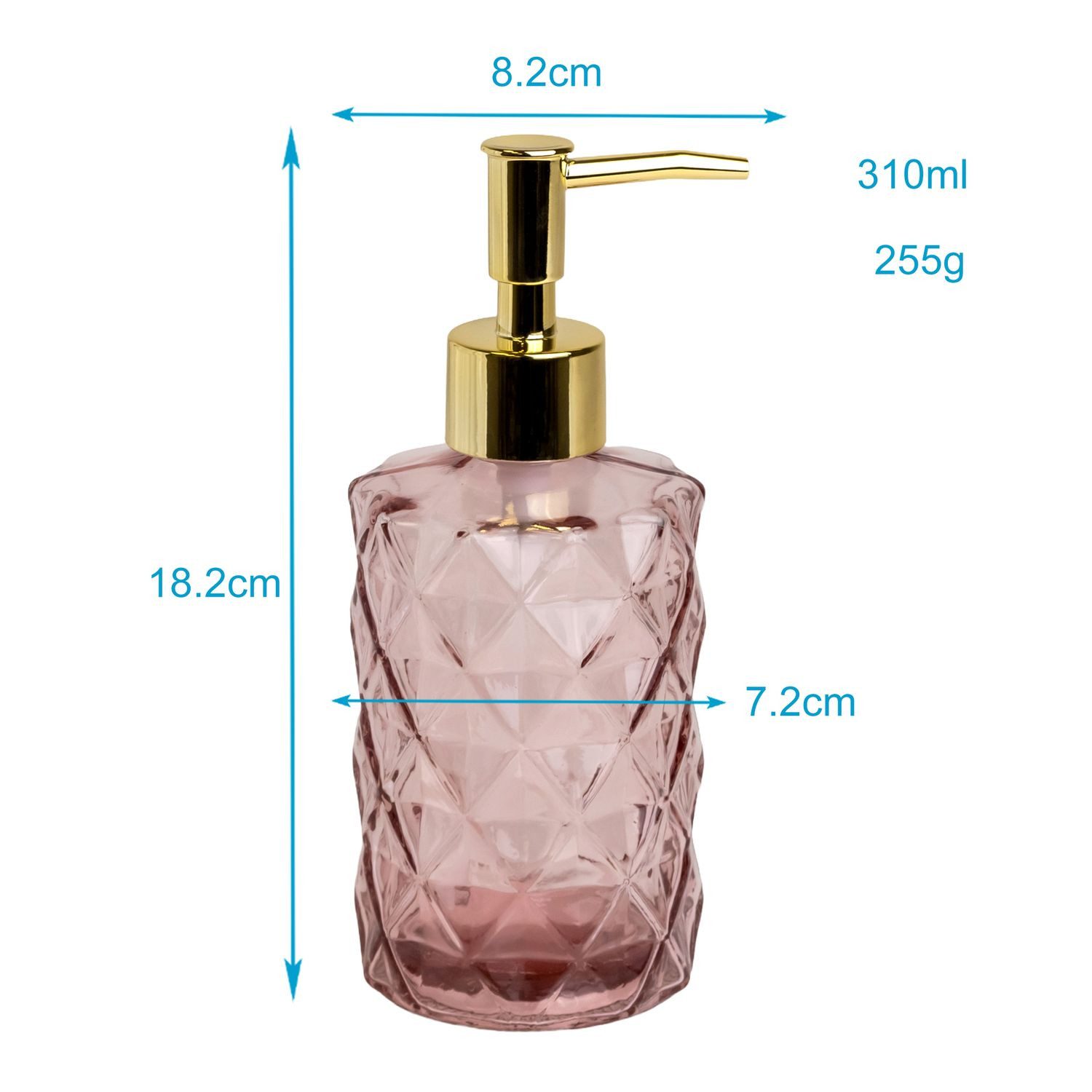 Intirilife Seifenspender, (1-tlg), Handseifenspender aus Glas 310ml Dosiere günstig online kaufen