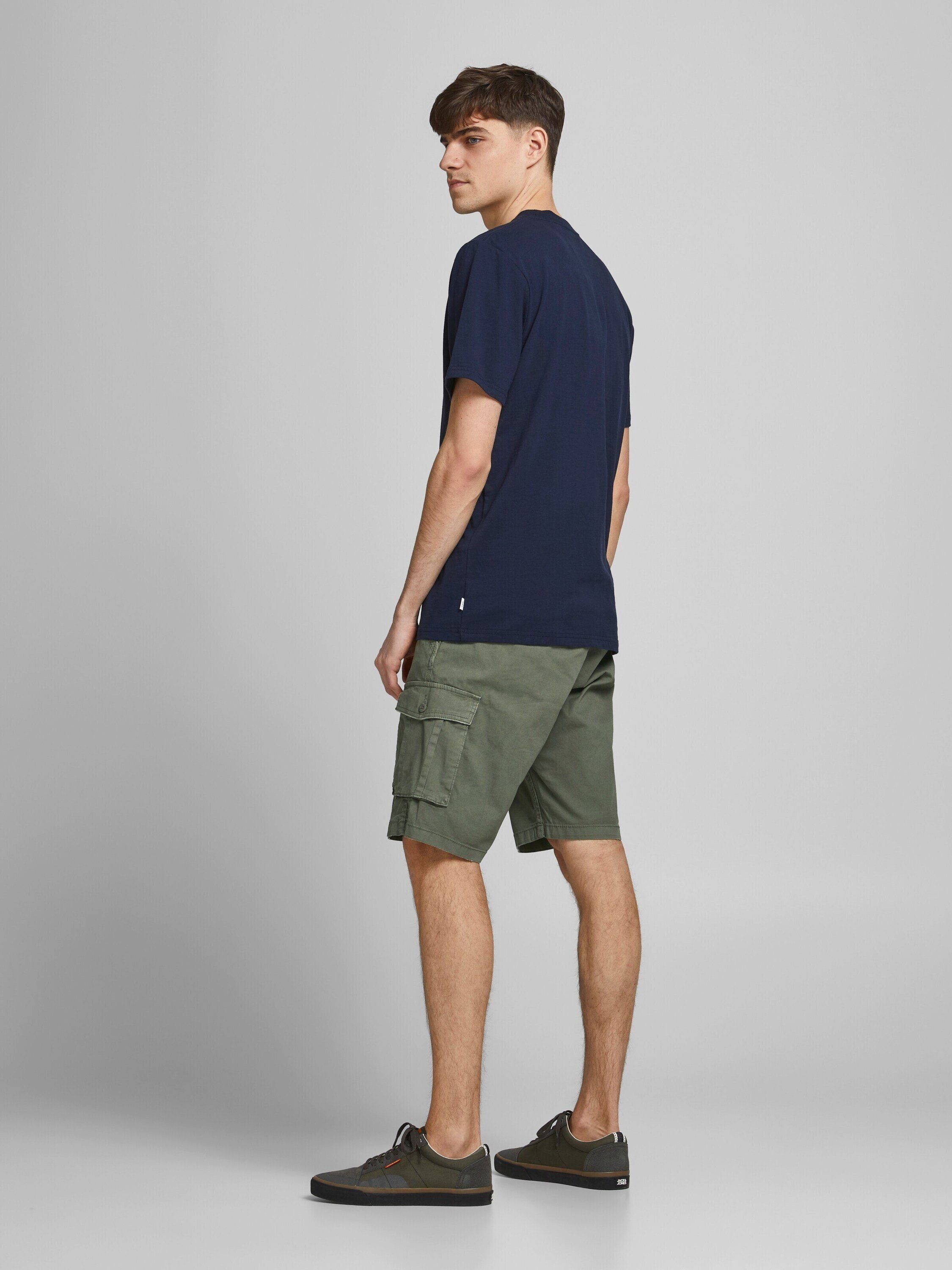 & Zack (1-tlg) (Dusty Jack Olive) Grün Cargoshorts Jones