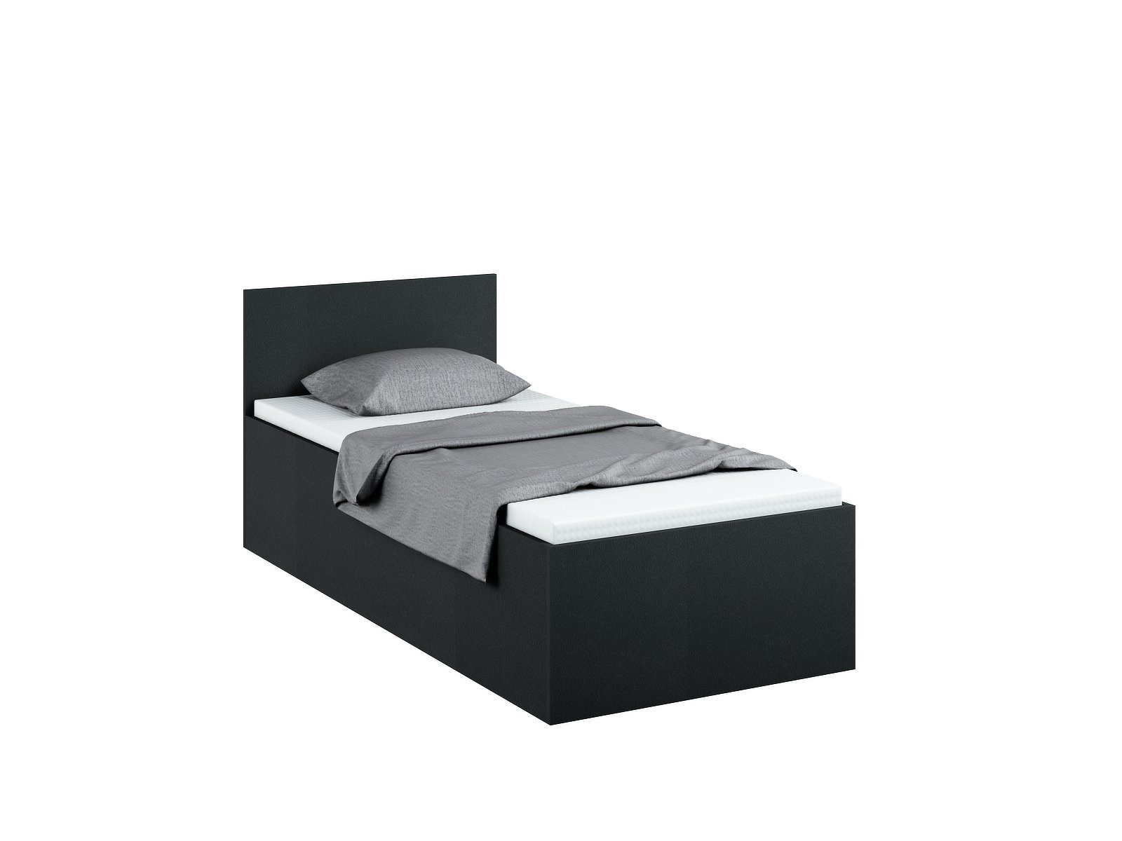 mit/ohne Doppelbett Lattenrost - - Jugendbett Graphit Bettgestell Bett Matratze mit pressiode