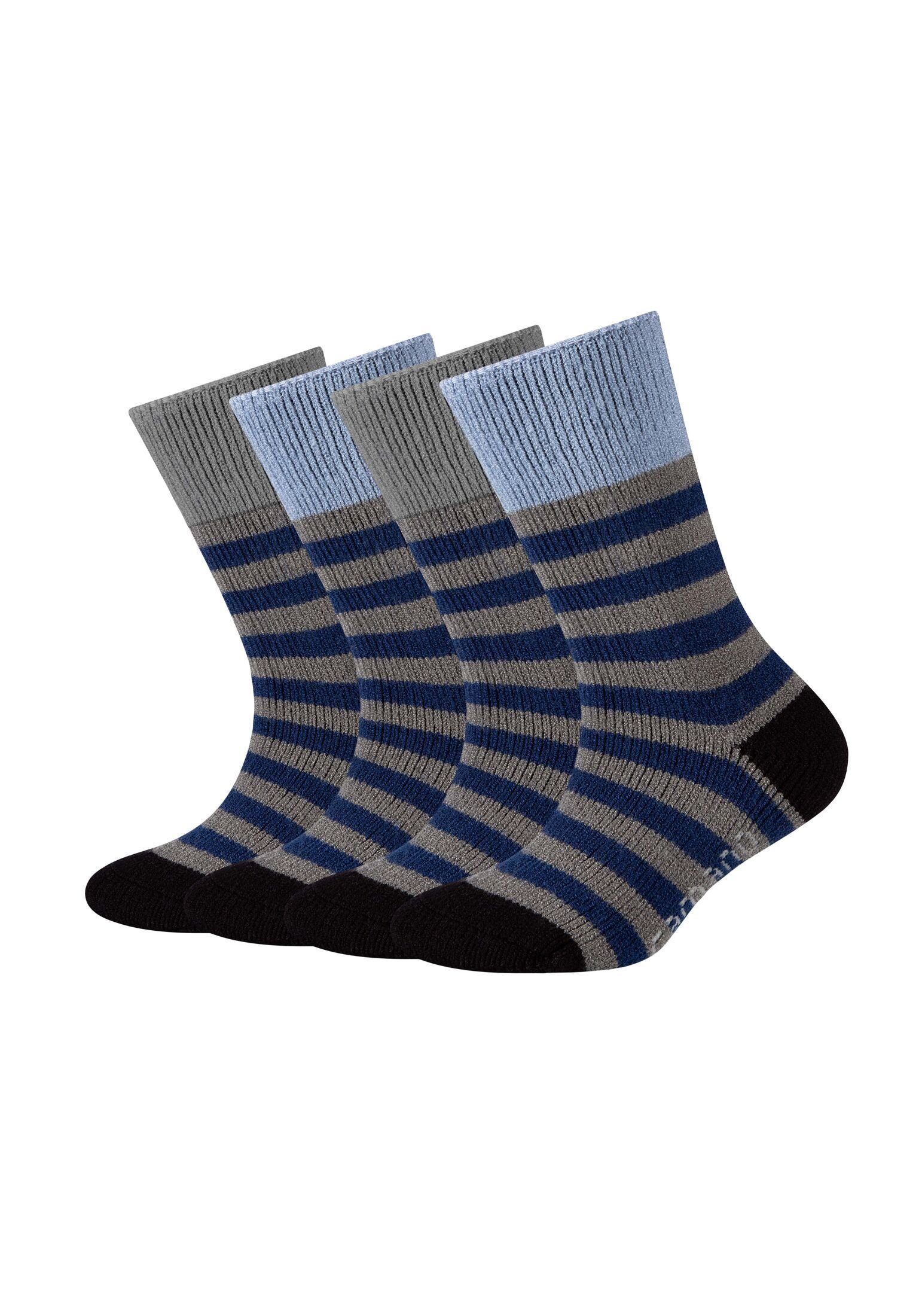 Camano Socken Socken 4er Pack dark grey melange | Lange Socken