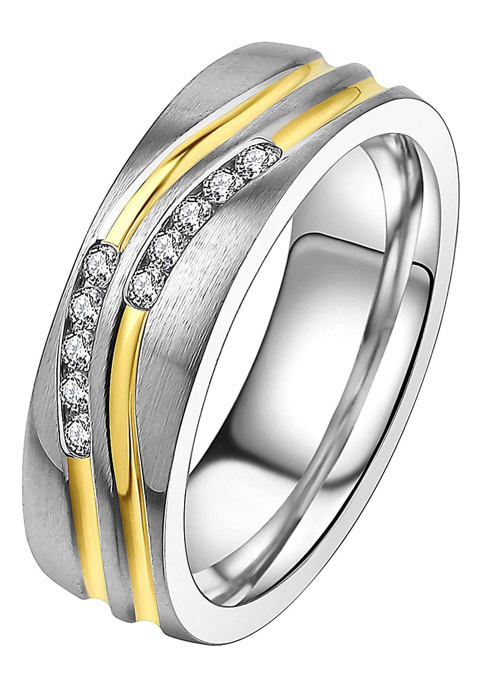 DOOSTI Trauring Schmuck Geschenk Edelstahl Trauring Ehering Partnerring LIE günstig online kaufen