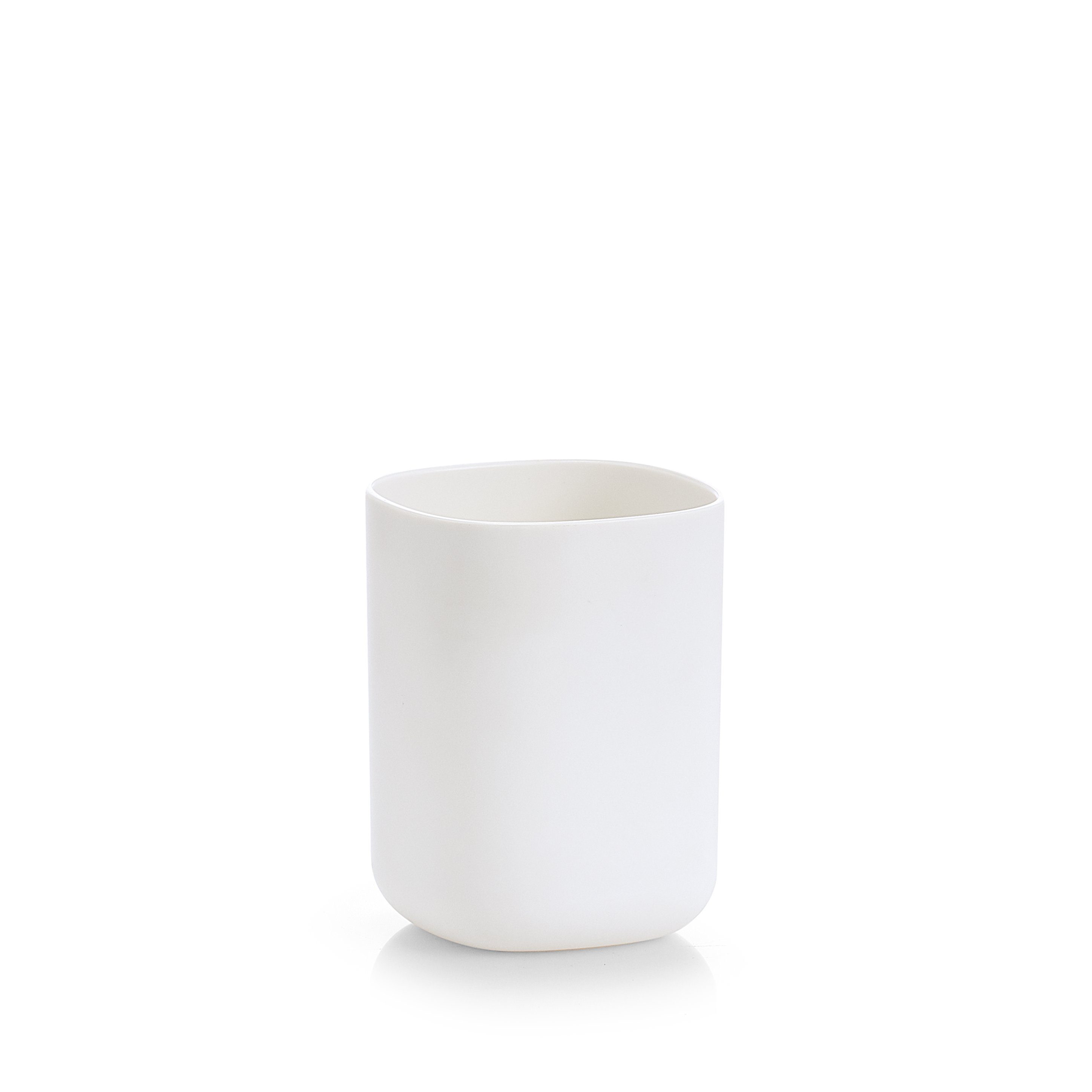 Zeller Present Badaccessoire-Set Zahnputzbecher, Kunststoff, weiß, günstig online kaufen