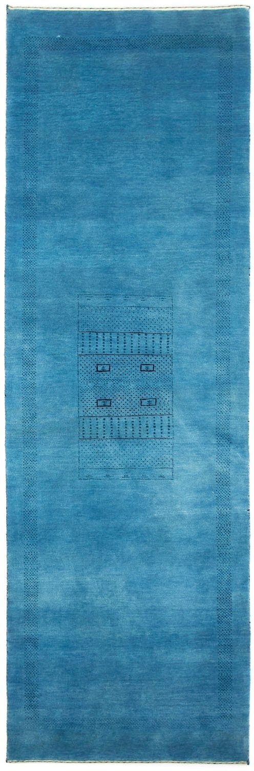 Teppich 18 handgeknüpft blau, Höhe: morgenland, handgeknüpft Wollteppich mm, rechteckig, Loribaft