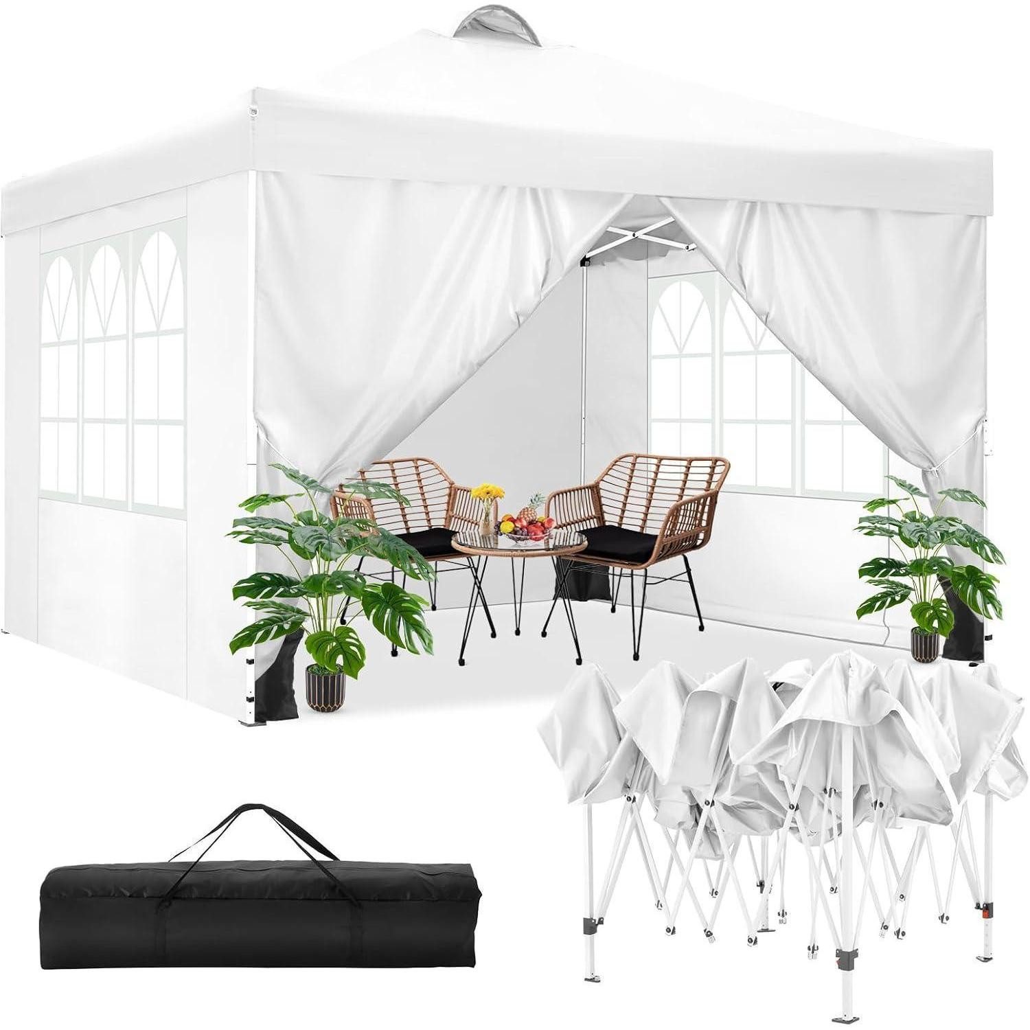 COBIZI Faltpavillon Faltpavillon 3x3m Wasserdicht Stabil Winterfest Partyzelt mit