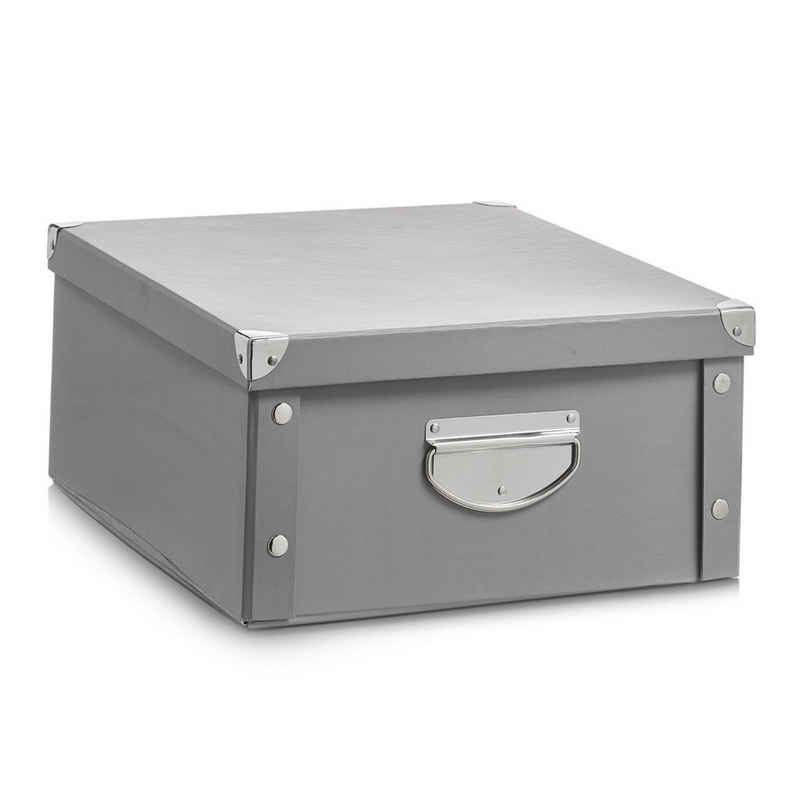 Zeller Present Aufbewahrungsbox »Aufbewahrungsbox«, Pappe, grau, 40 x 33 x 17 cm