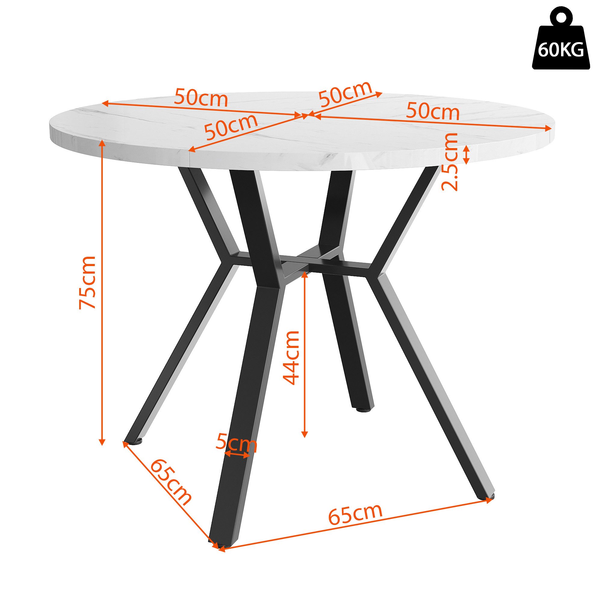Flieks Essgruppe runder Esstisch mit 4 Stühlen Set, (Set, 5-tlg., 1 Tisch mit 4 Stühlen), Sitzgruppe Küchetisch 100x75cm Esszimmertühle Samt Metallbeine – Bild 3 von 5