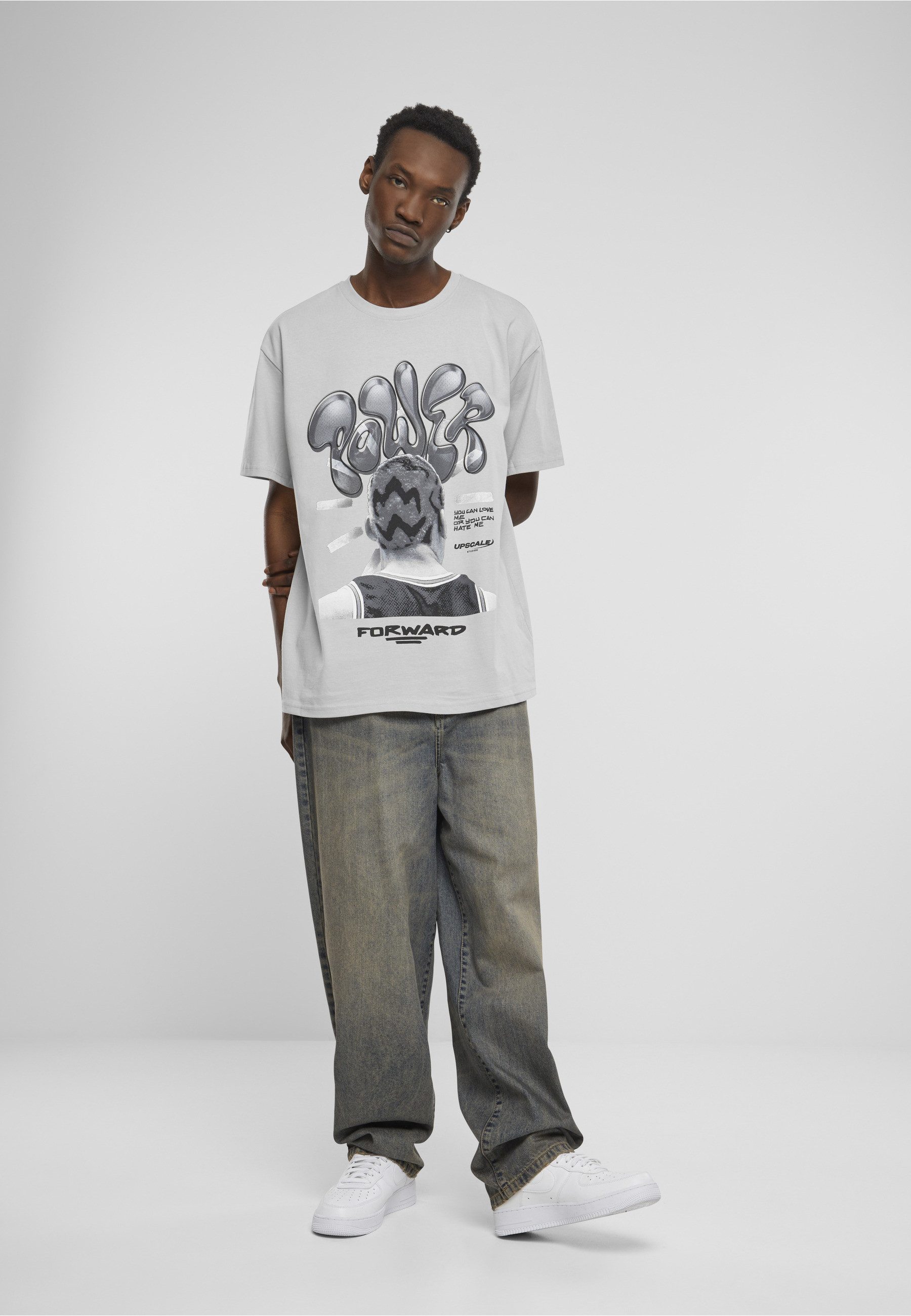 Upscale by Mister Tee T-Shirt Upscale by Mister Tee Herren Power Foward 2.0 Oversize Tee (1-tlg)
