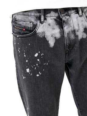 Diesel Slim-fit-Jeans Stretch Hose - Handbemalte Farbflecken - D-Strukt 009RE