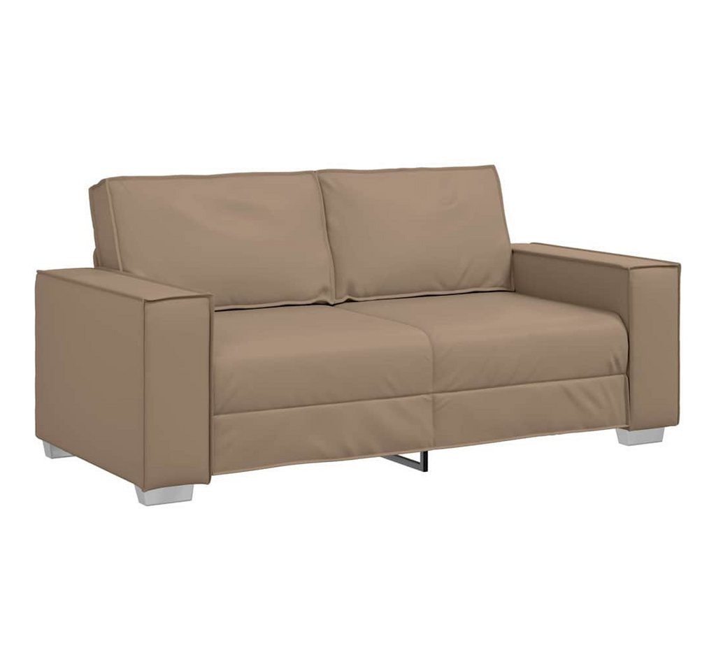 vidaXL Sofa Zweisitzer-Sofa Cappuccino 180 cm Kunstleder, 1 Teile