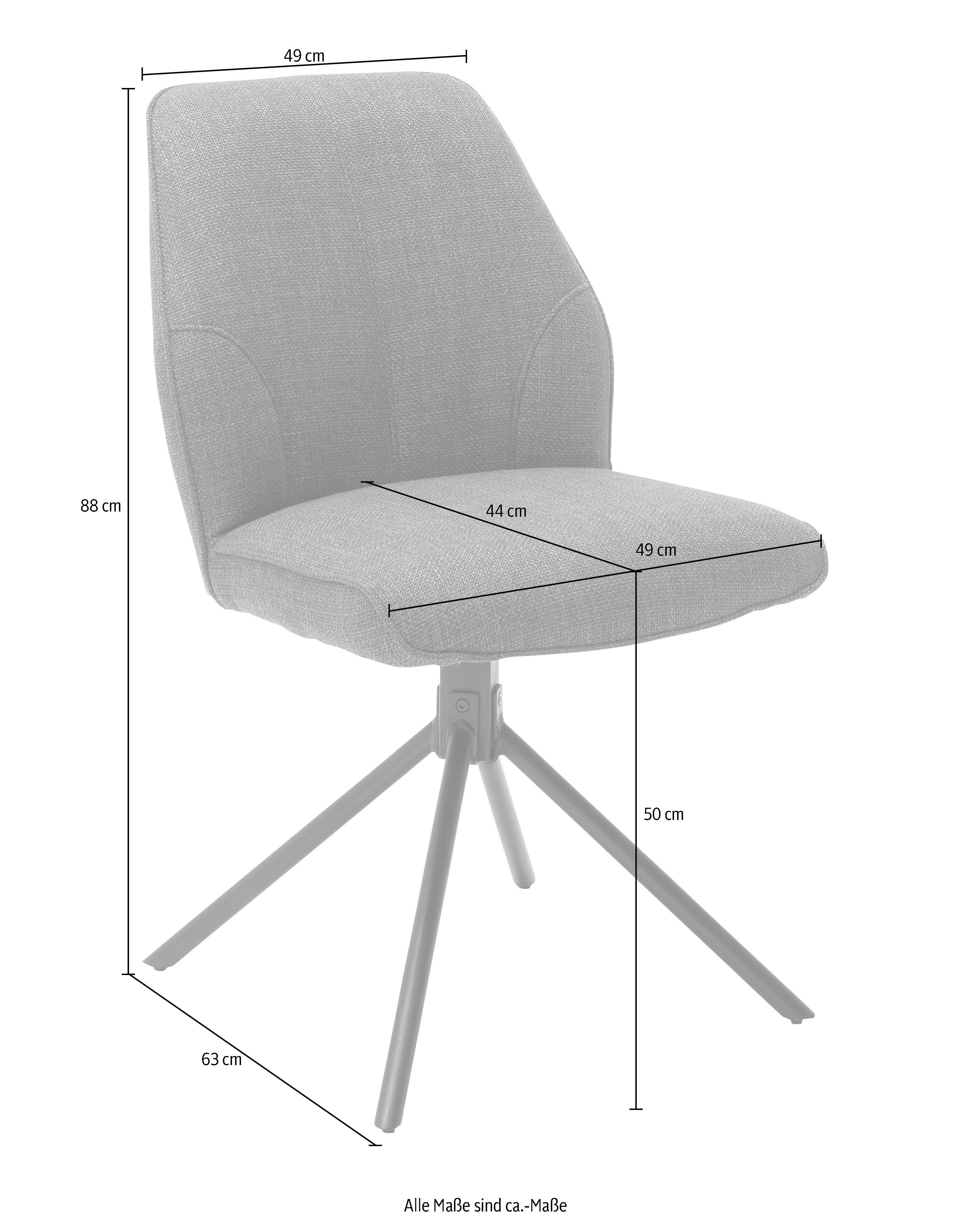 2er-Set, belastbar 2 Olive Nivellierung, Olive furniture mit Stuhl 120 kg MCA bis St), Pemba 180°drehbar 4-Fußstuhl (Set, |