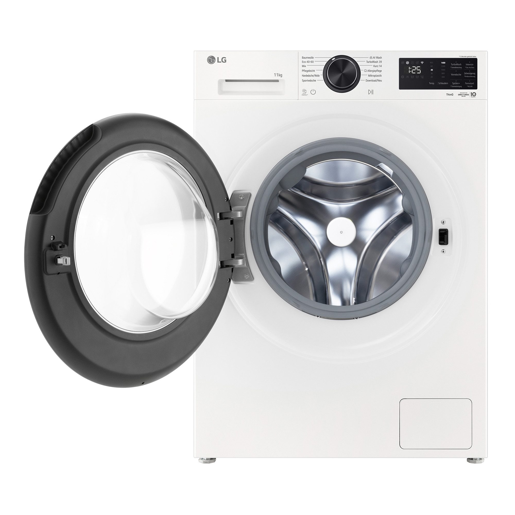 LG Waschmaschine F4WX701Y, 11 kg, 1351 U/min, TurboWash® 360°, AI Wash, Dampffunktion, Smart Diagnosis®