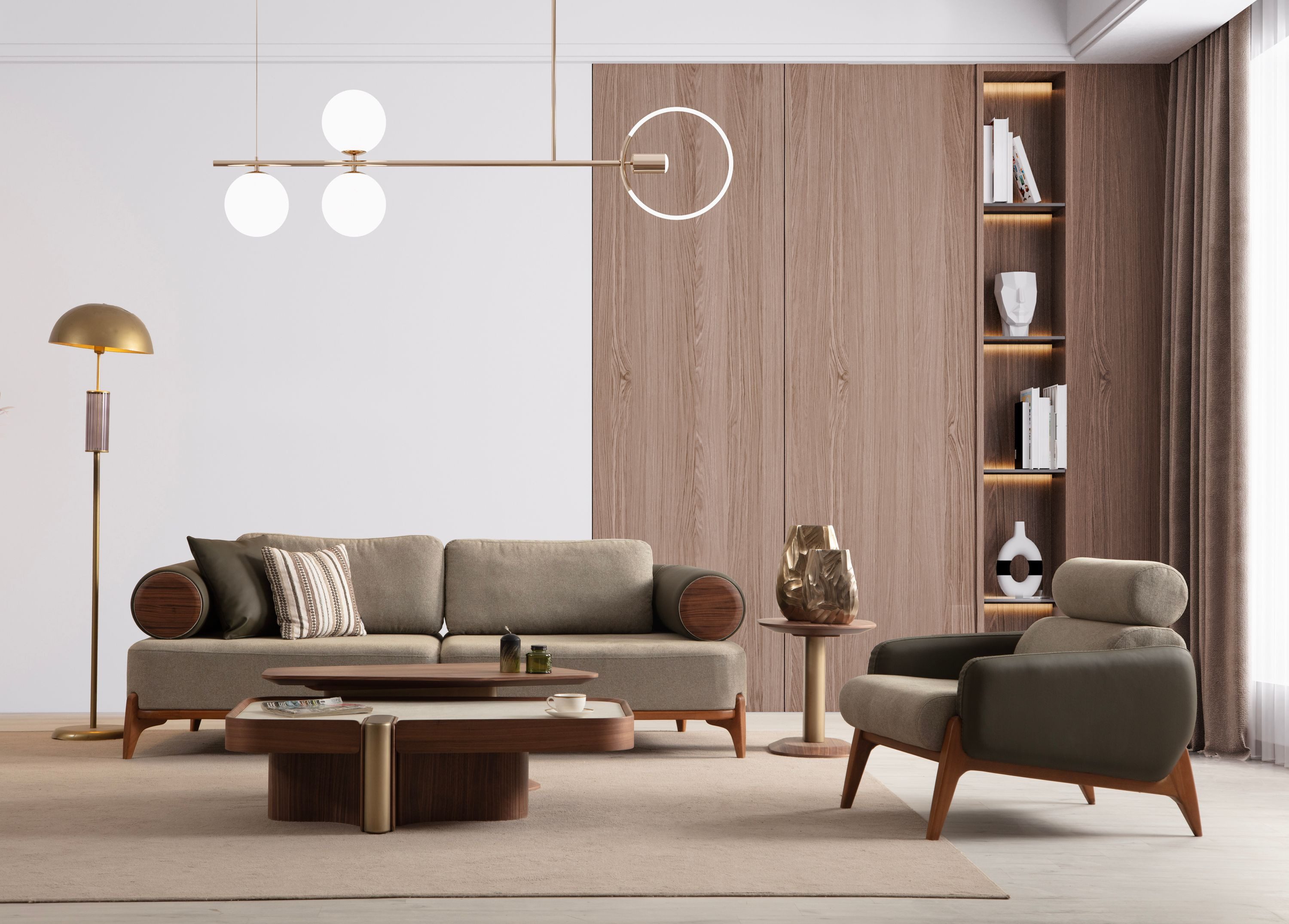 Nobelaa Sofa Sitzgruppe/Sofa Set - Wohnzimmergarnitur "Nova" 3+3+1