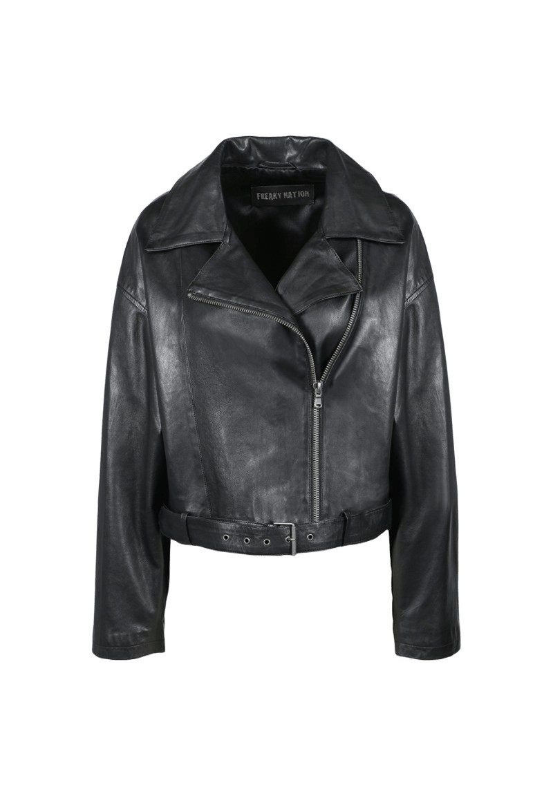 Freaky Nation Lederjacke Lovestory-FN Oversize Fit günstig online kaufen