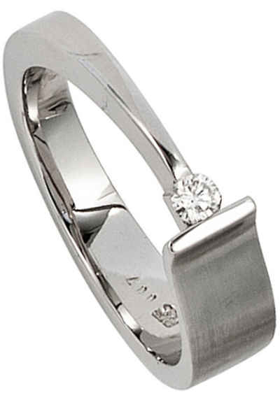 JOBO Fingerring Diamant-Ring 0,07 ct., 585 Weißgold