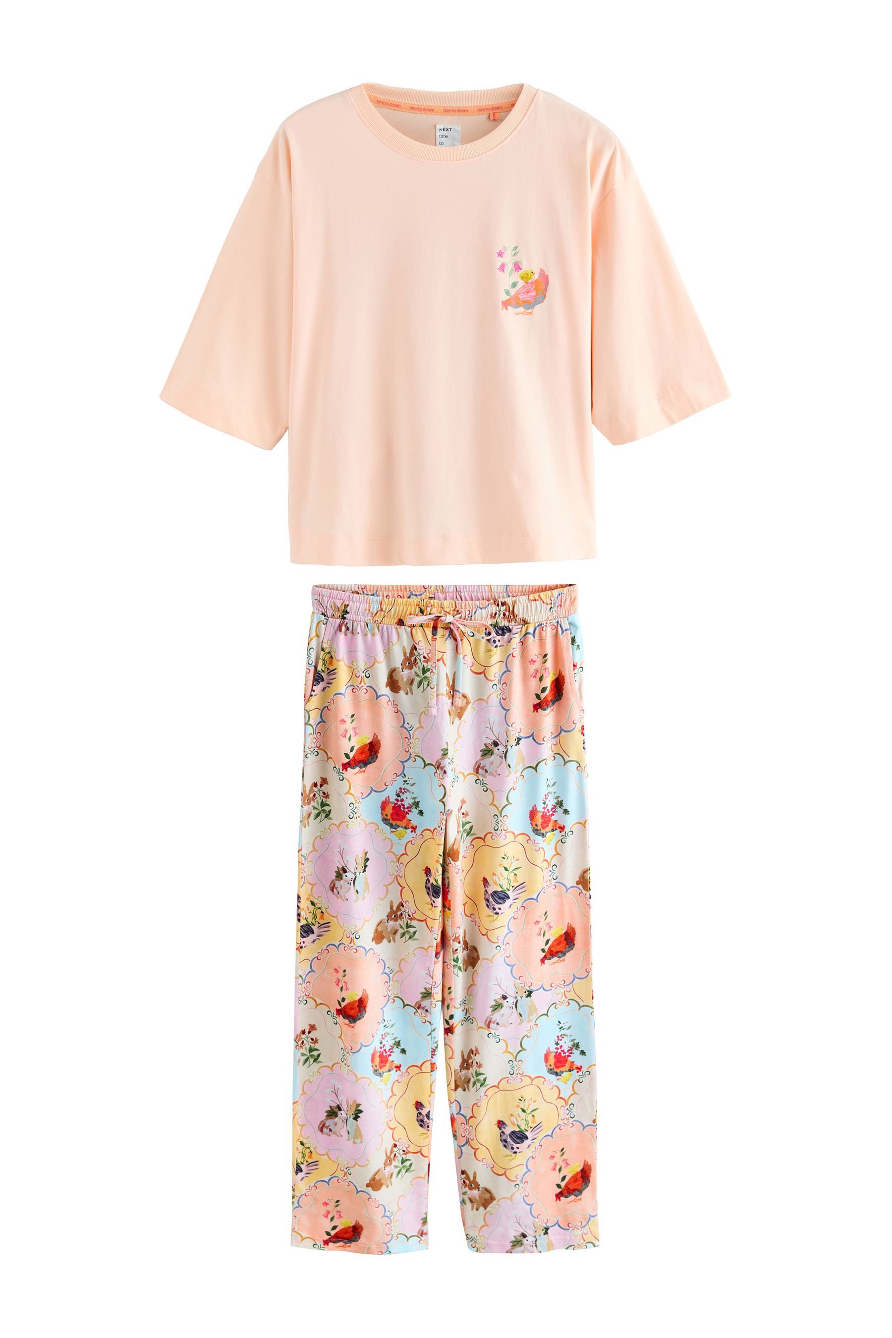 Next Pyjama Kurzärmeliger Baumwoll-Pyjama (2 tlg)