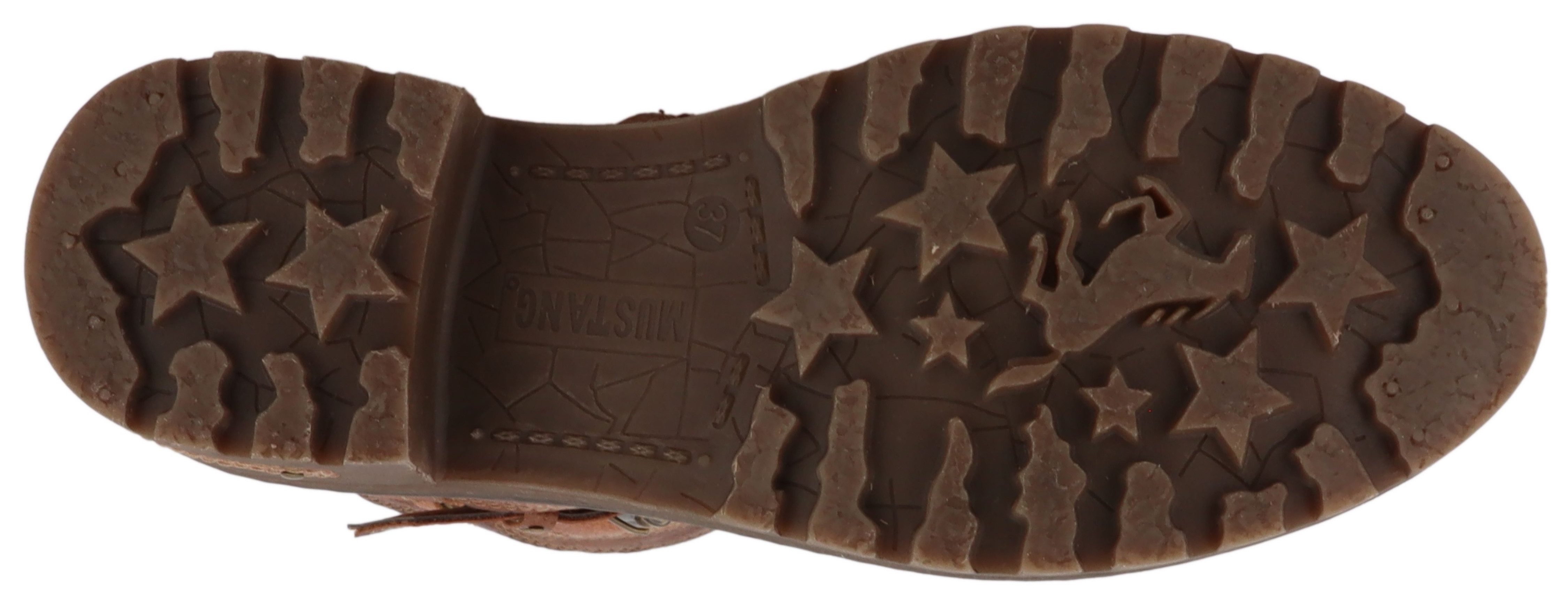 Mustang Shoes Haukea Winterboots Biker Boots mit Blockabsatz und TEX-Membrane