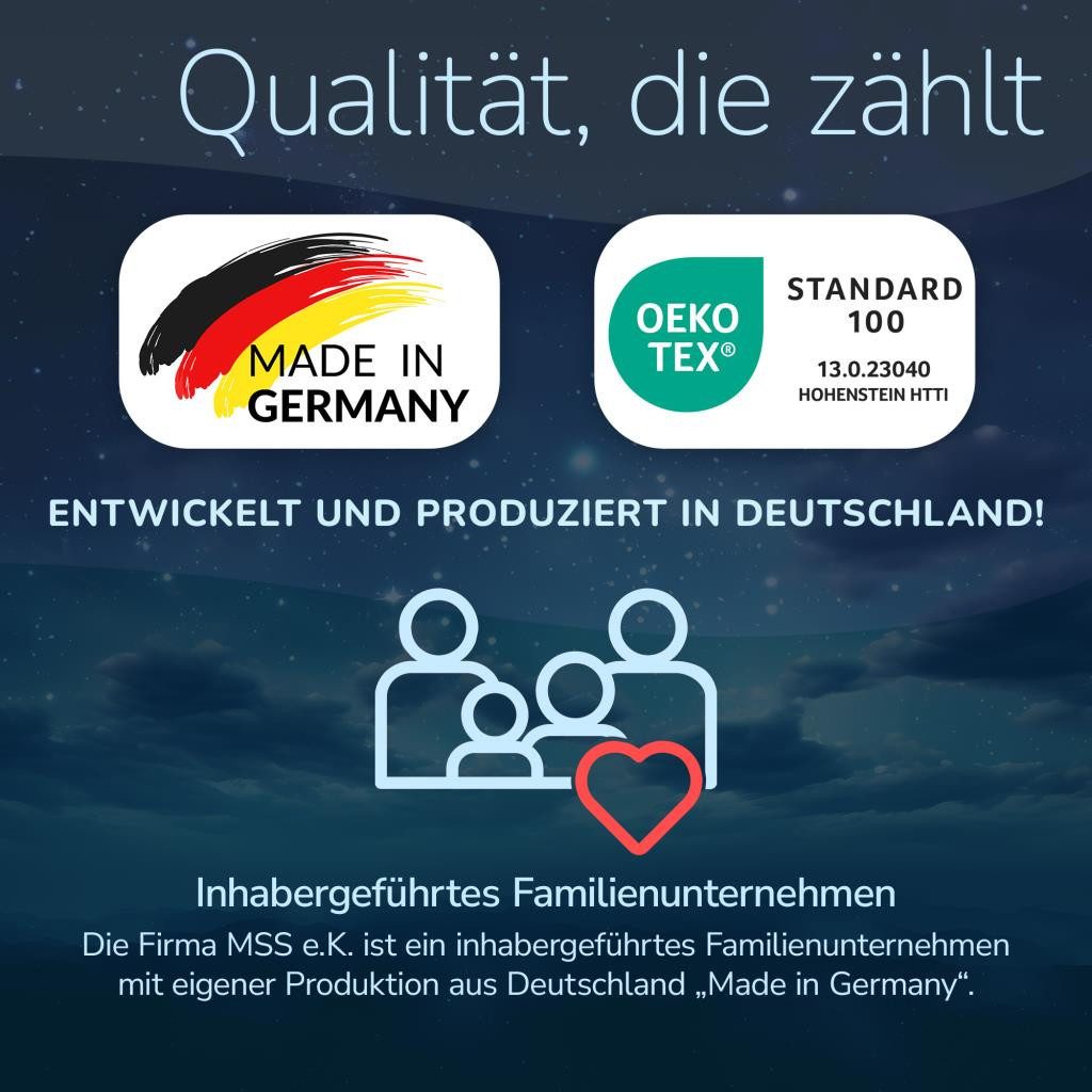 Gelschaummatratze BeActive-16, MSS e.K., 16 cm hoch, abnehmbarer Bezug