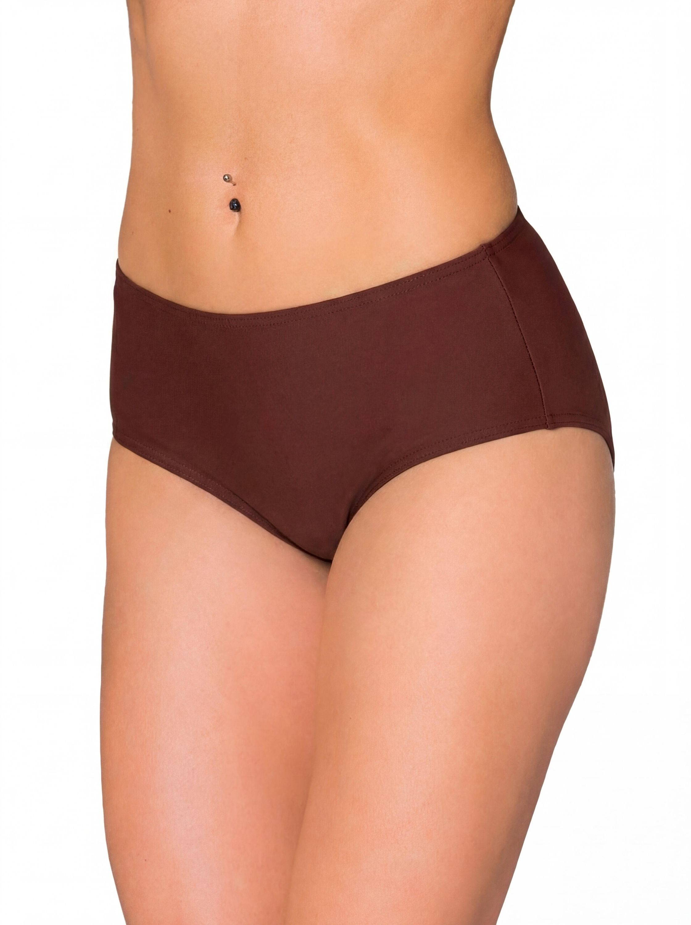Aquarti Bikini-Hose Aquarti Damen Bikinihose mit Mittelhohem Bund