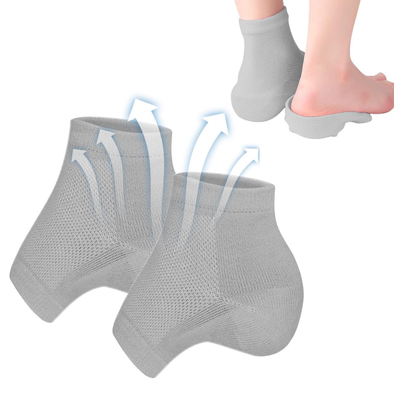 RWEUOQ Fersenpolster Erhöhte Innensohlen mit Socken-Design günstig online kaufen
