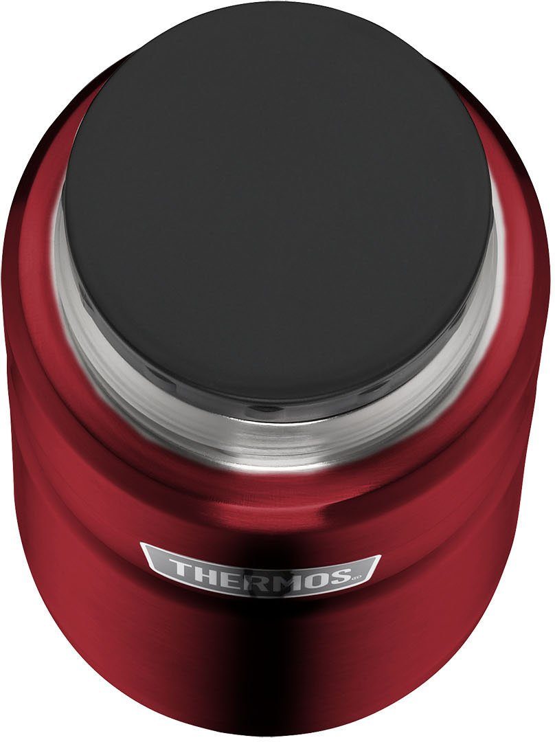THERMOS Thermobehälter STAINLESS KING, Thermobehälter für Essen, spülmaschinenfest, Edelstahl, Kunststoff, Silikon, (1-tlg), 0,71l, 14h heiß & 24h kalt, dichter – Bild 3 von 4