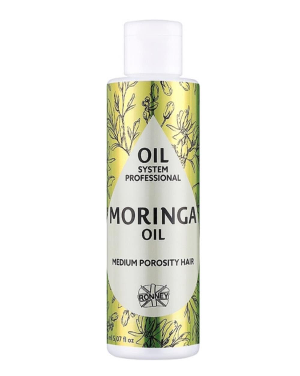 Haaröl Ronney Professional Oil System Moringa Öl für mittelporöses Haar 150, Packung, Nährt und revitalisiert mittelporöses Haar intensiv