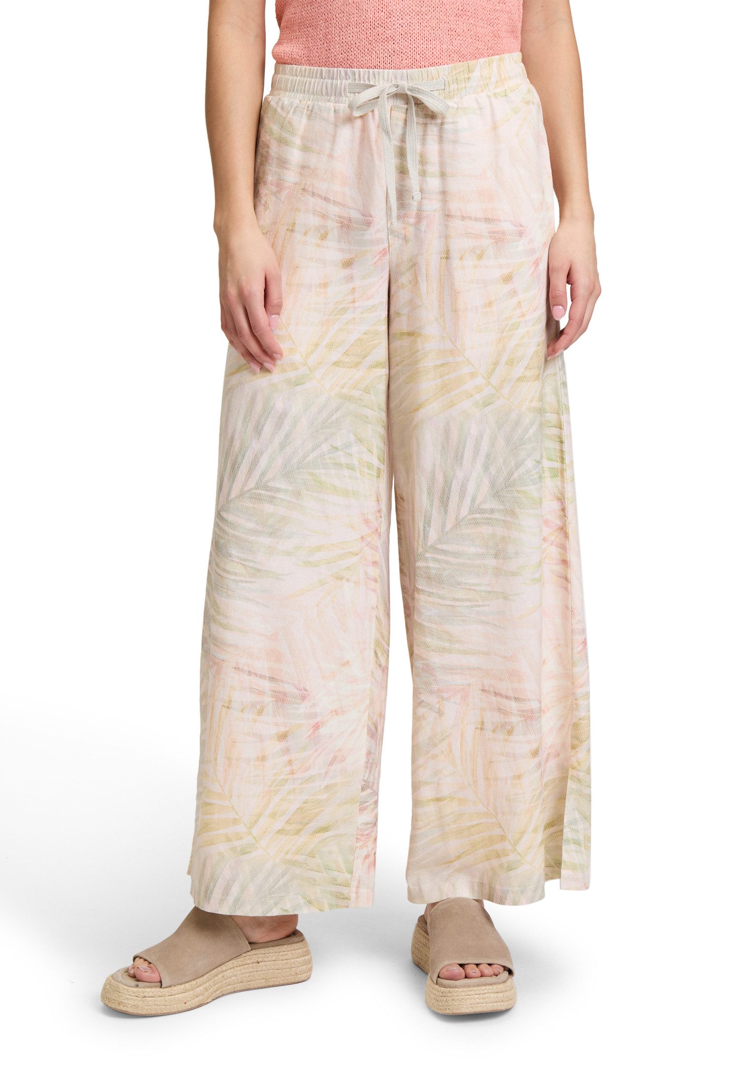 Cartoon Leinenhose Cartoon Leinenhose mit Aufdruck günstig online kaufen
