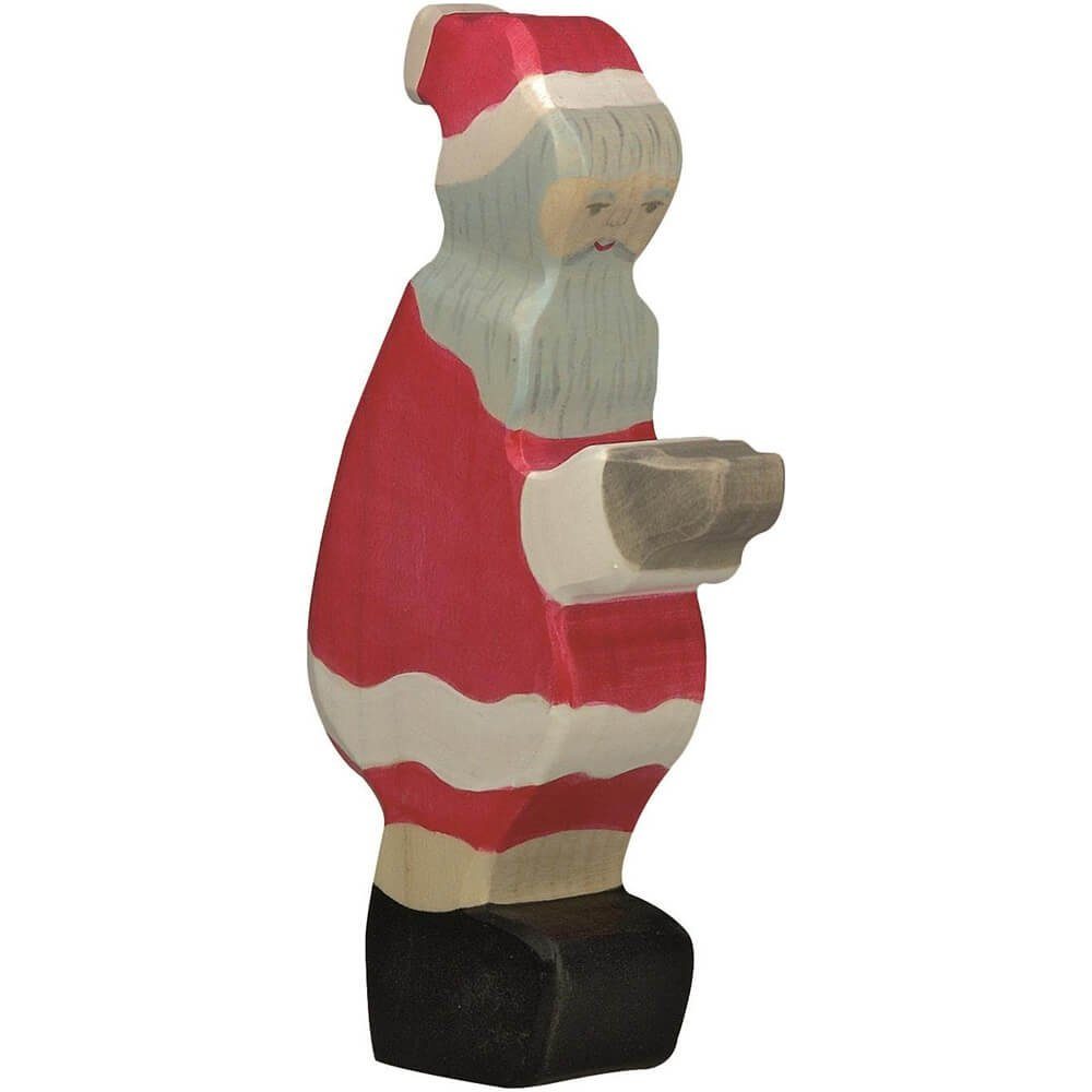 Holztiger Weihnachtsfigur HOLZTIGER Weihnachtsmann aus Holz | Dekofiguren