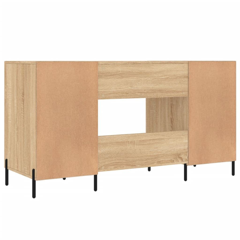 furnicato Schreibtisch Sonoma-Eiche cm Holzwerkstoff 140x50x75