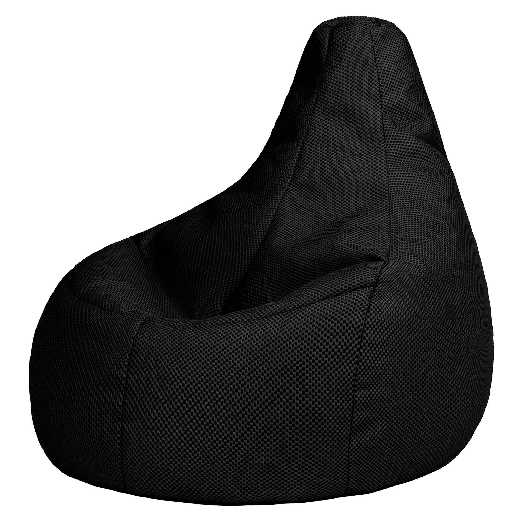 icon Sitzsack Sessel Gaming mit Rückenlehne XXL aus Techmesh „Dalton“, Sitzsack XXL, Gaming Sitzsack, Made in Germany, Erwachsene & Kinder