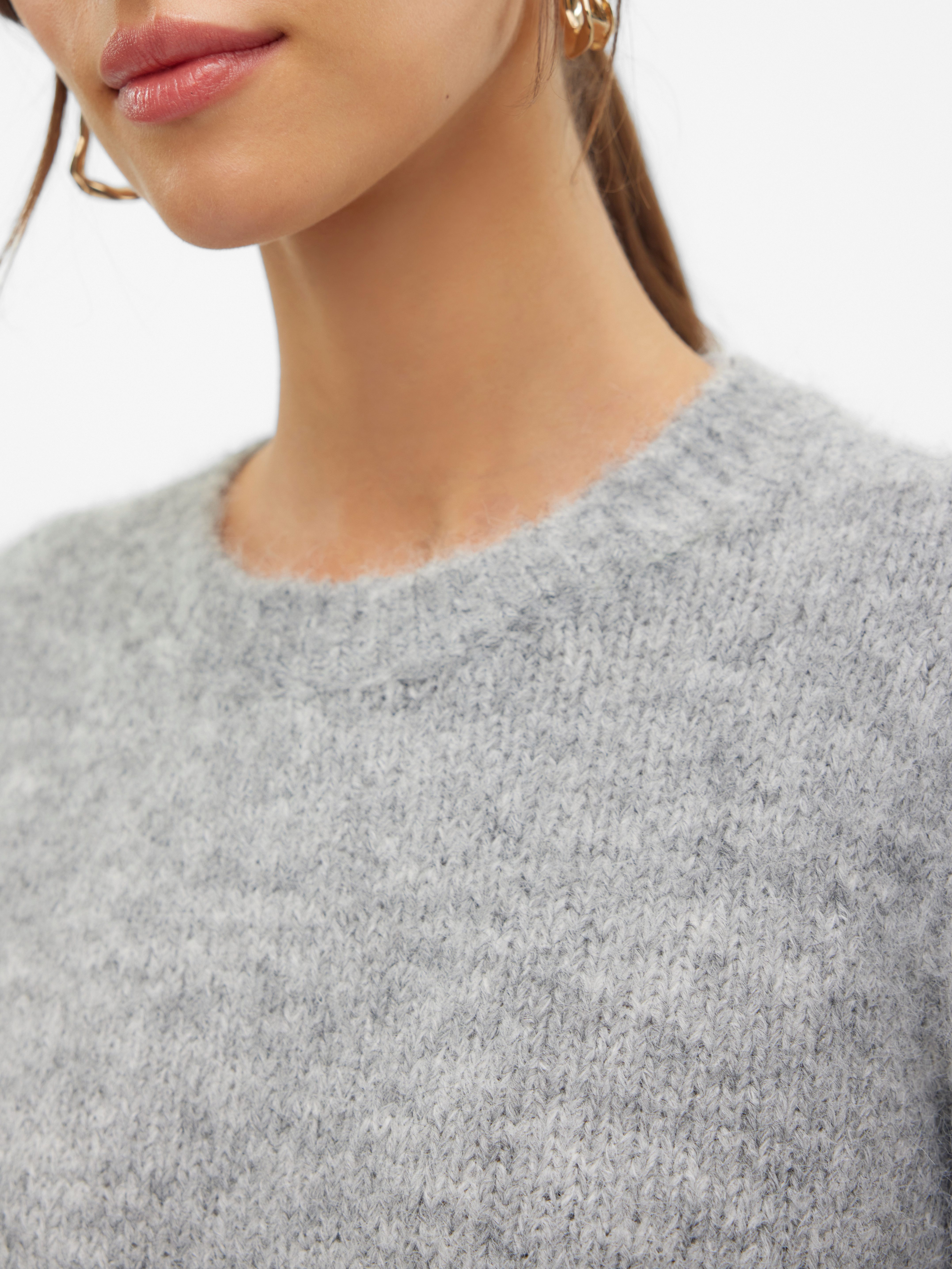 Vero Moda Strickpullover VMNOVAH LS O-NECK PULLOVER GA NOOS