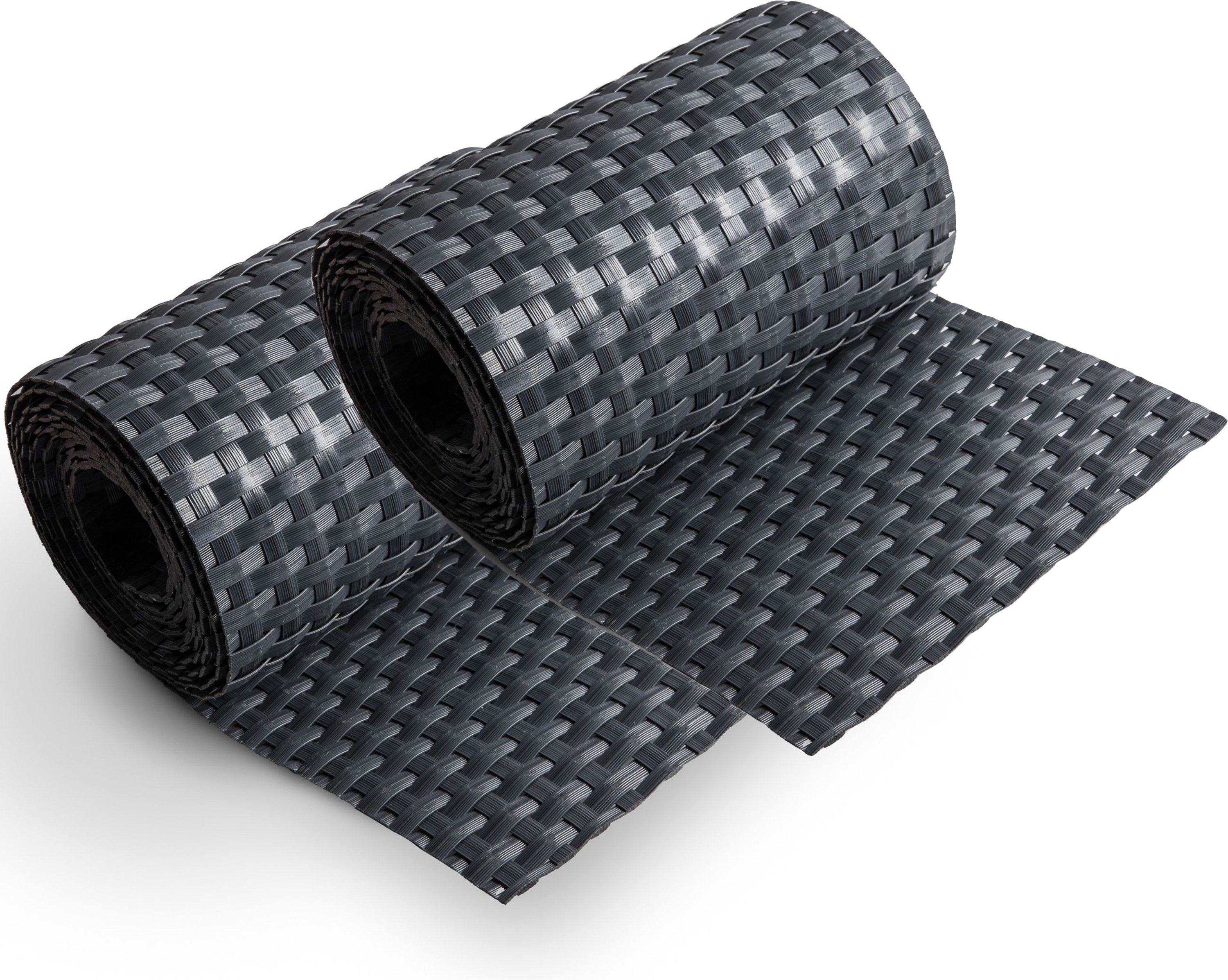 Grasekamp Balkonsichtschutz Sichtschutzstreifen 255x19cm grau günstig online kaufen