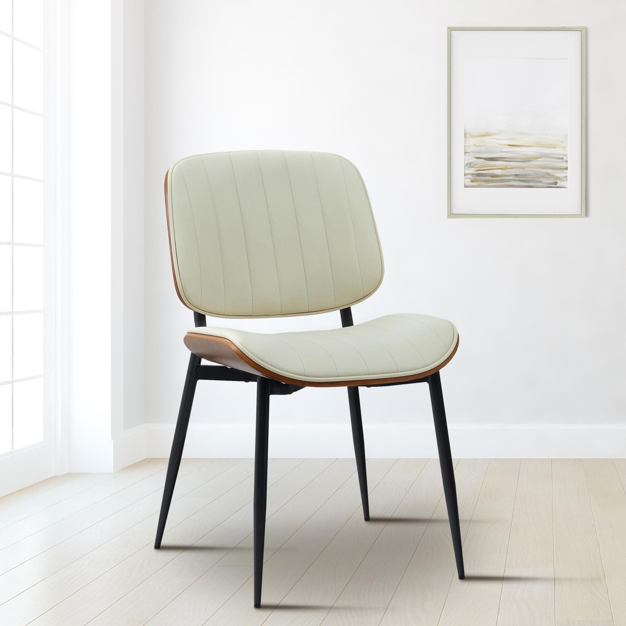 CLP Besucherstuhl Tiffin, Polsterstuhl mit Rückenlehne, Bugholz