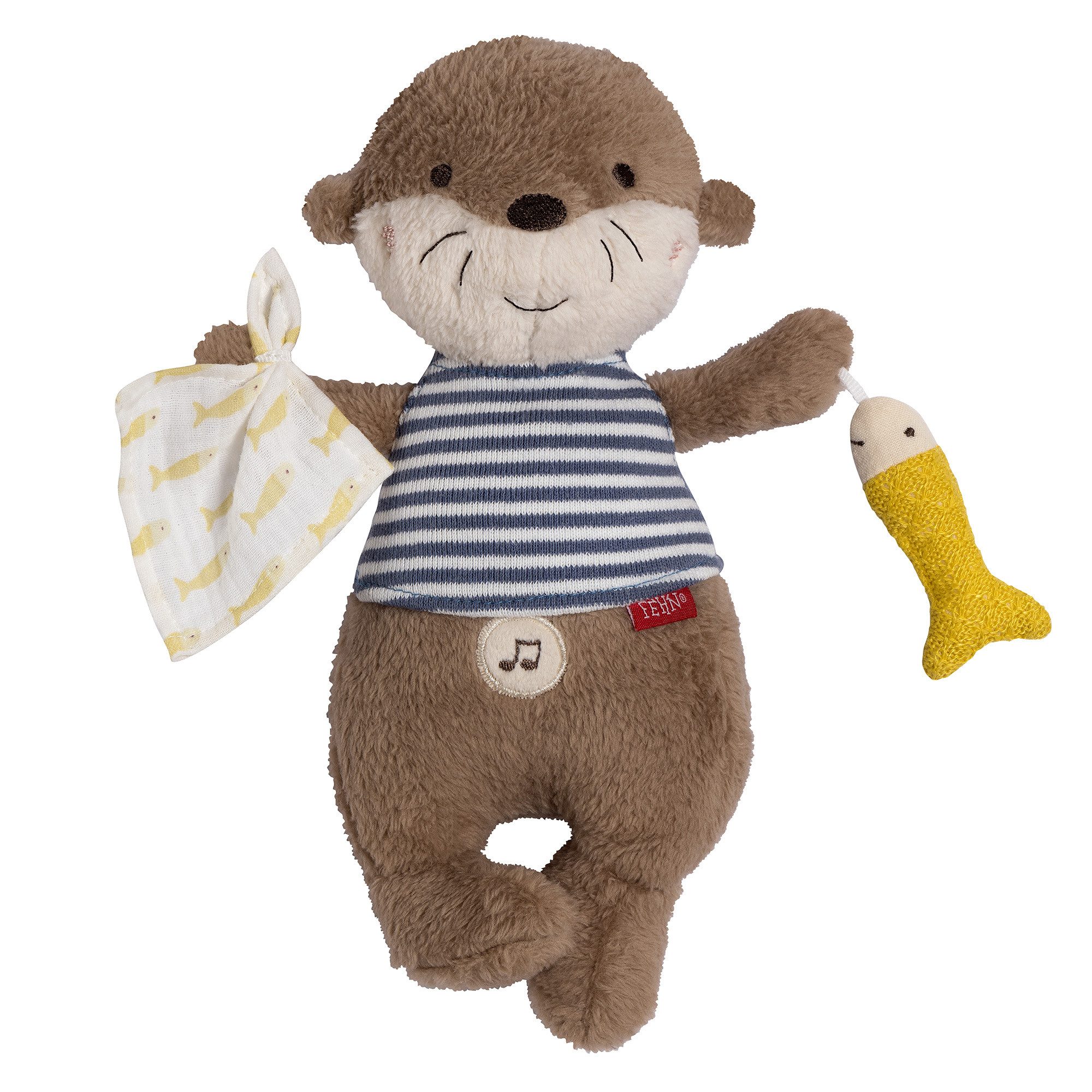 Fehn Kuscheltier Otter Theo, Einschlafhilfe Otter, mit Sound